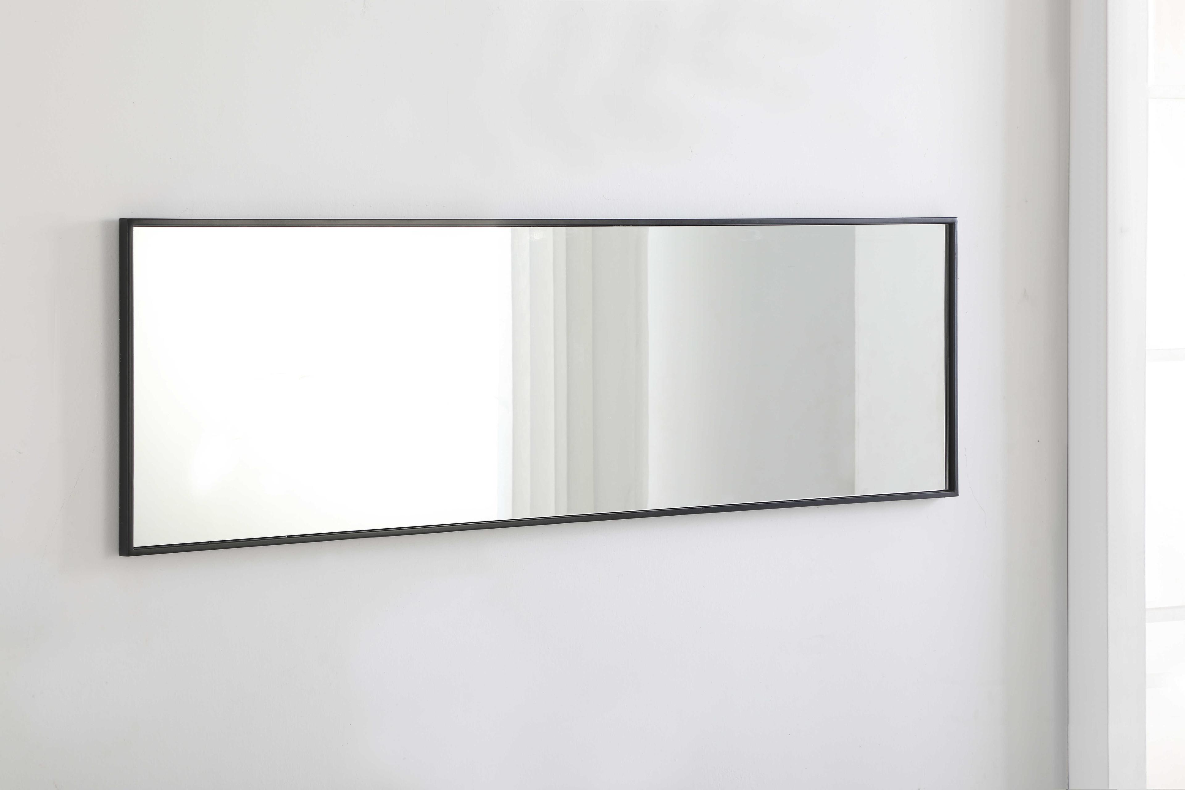Elegant Lighting Eternity Black Rectangular Wall Mirror