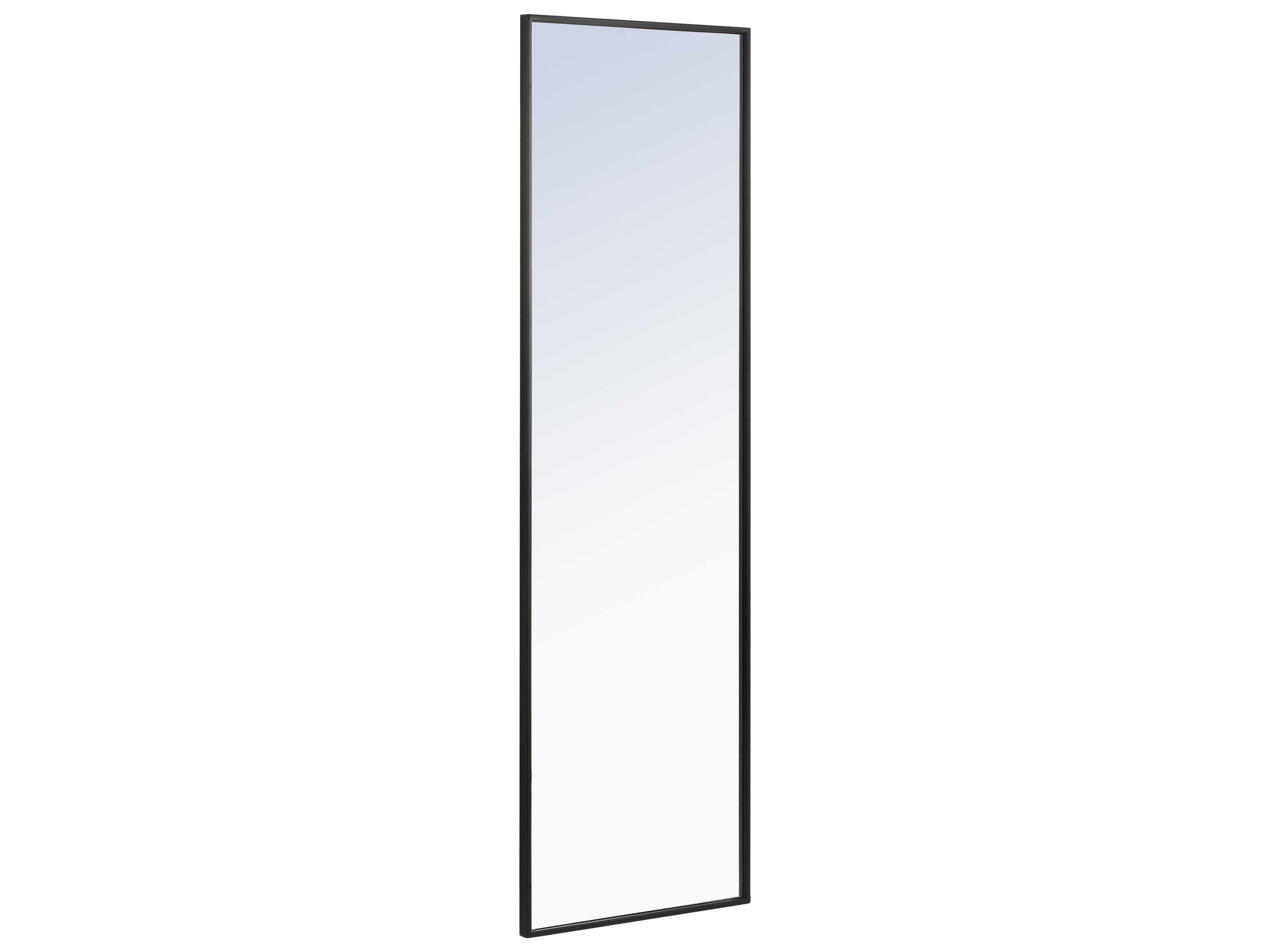 Elegant Lighting Eternity Black Rectangular Wall Mirror