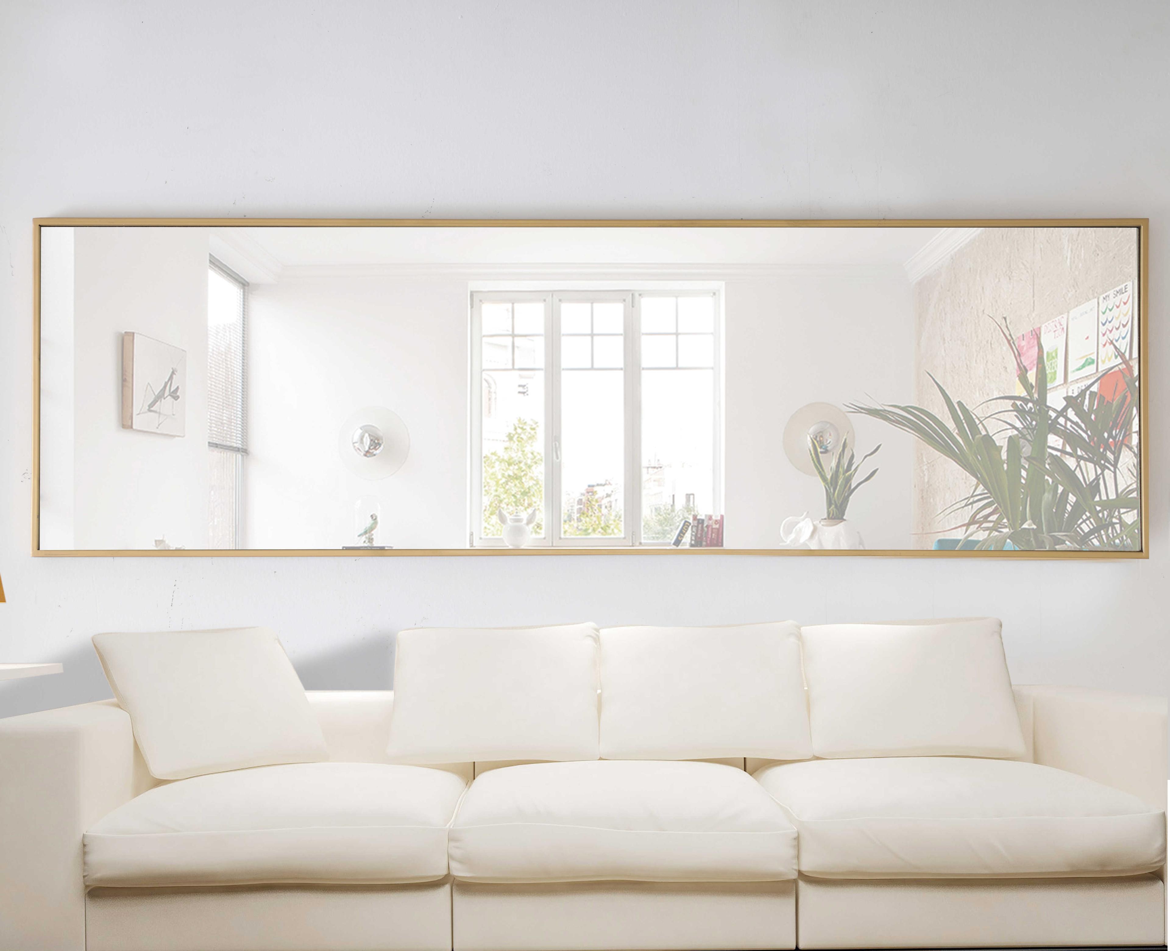 Elegant Lighting Eternity Brass Rectangular Wall Mirror