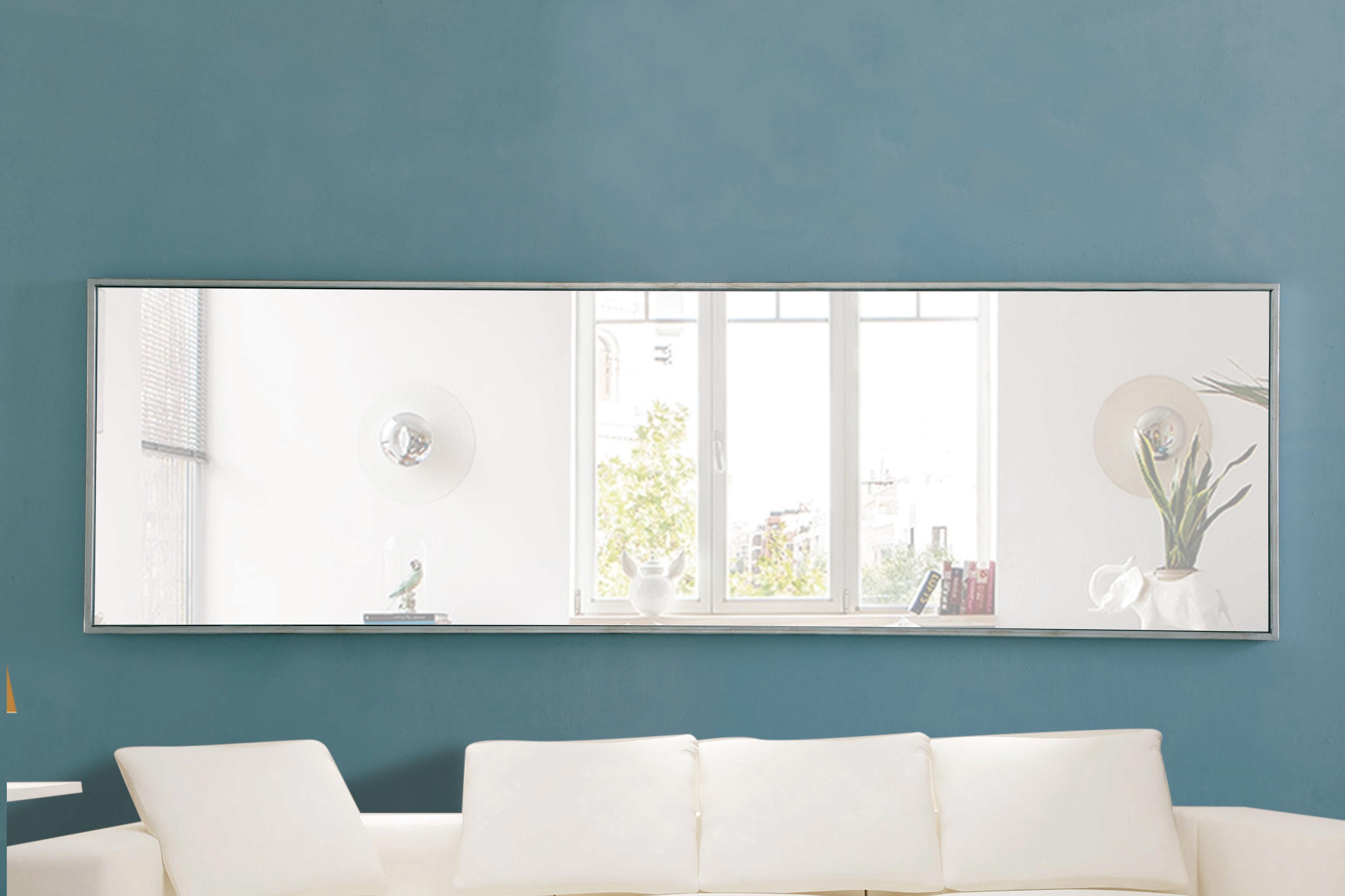 Elegant Lighting Eternity Silver Rectangular Wall Mirror