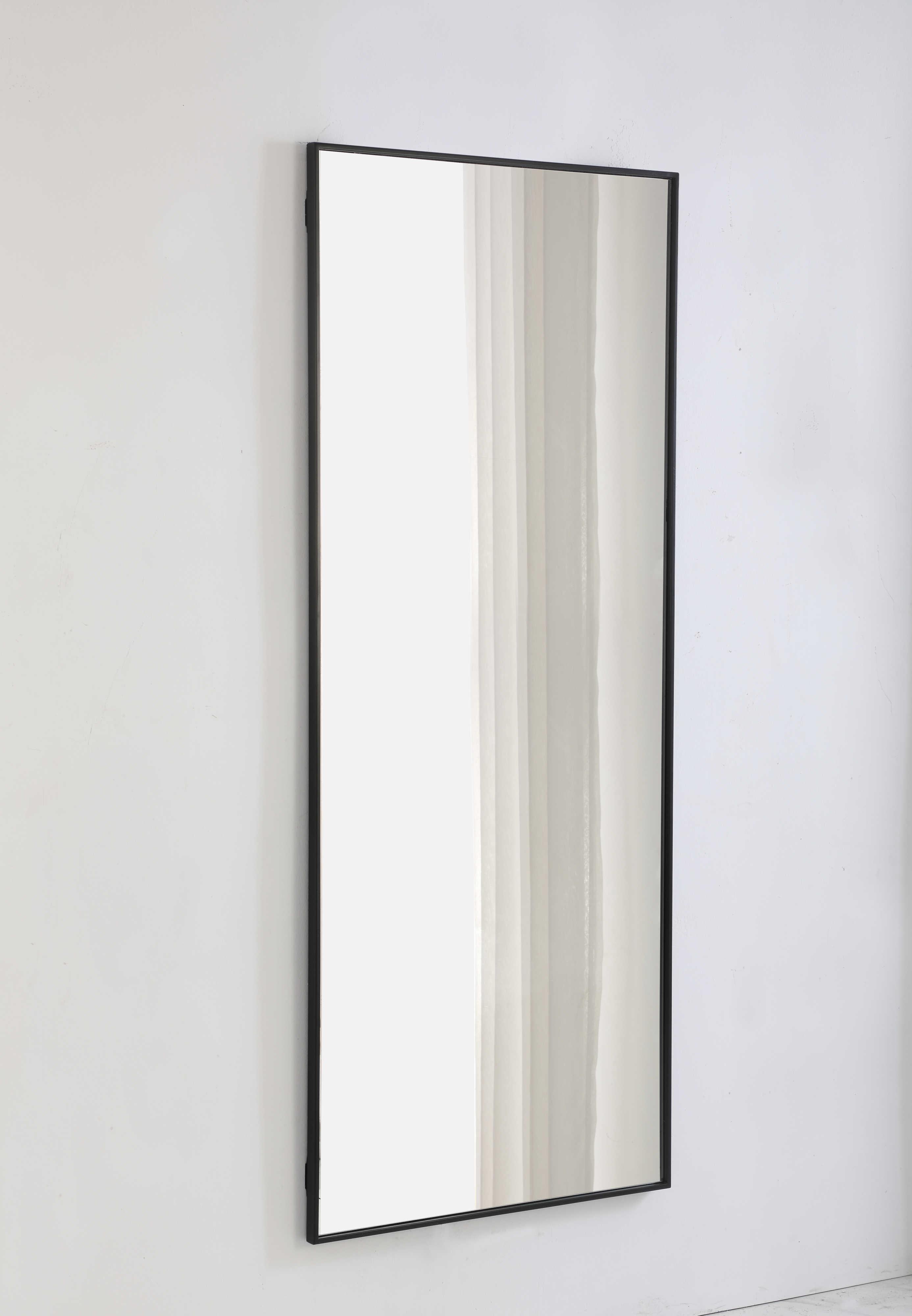 Elegant Lighting Eternity Black Rectangular Wall Mirror