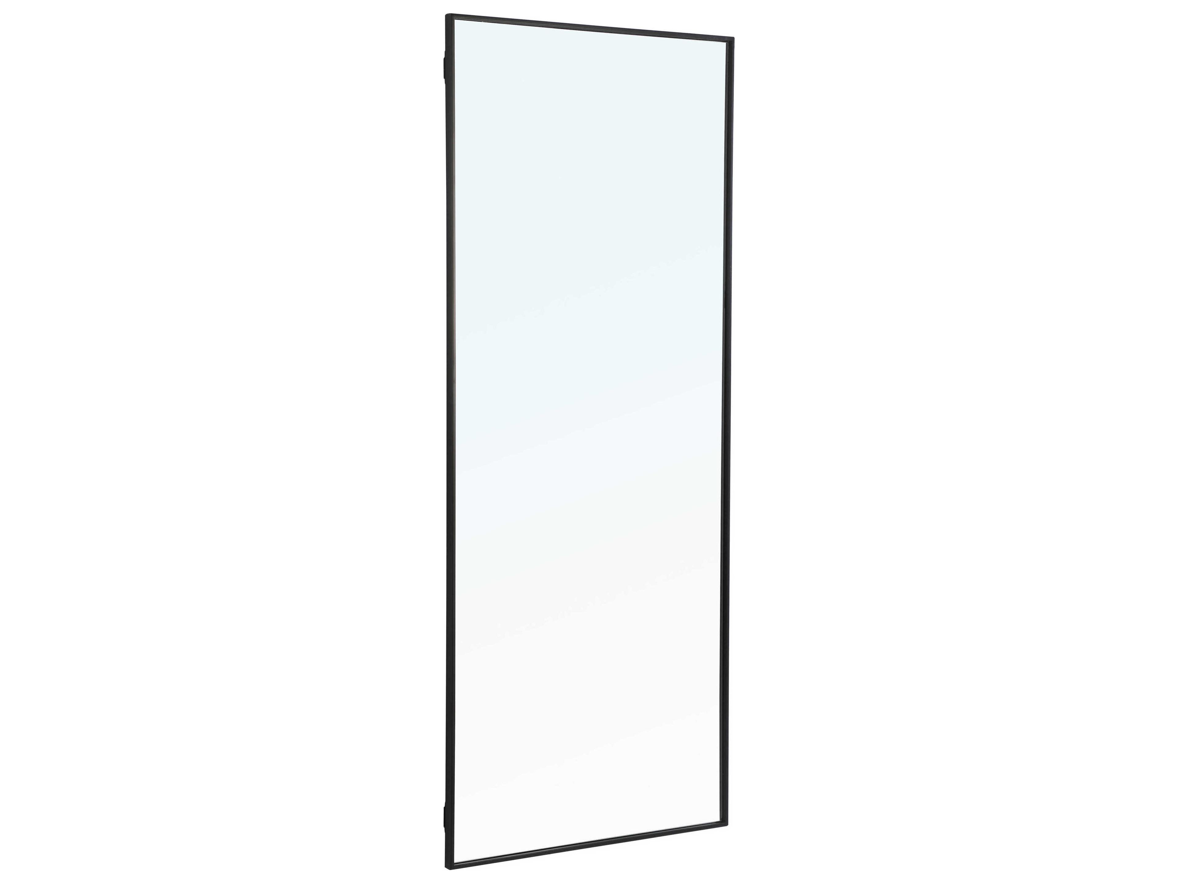 Elegant Lighting Eternity Black Rectangular Wall Mirror