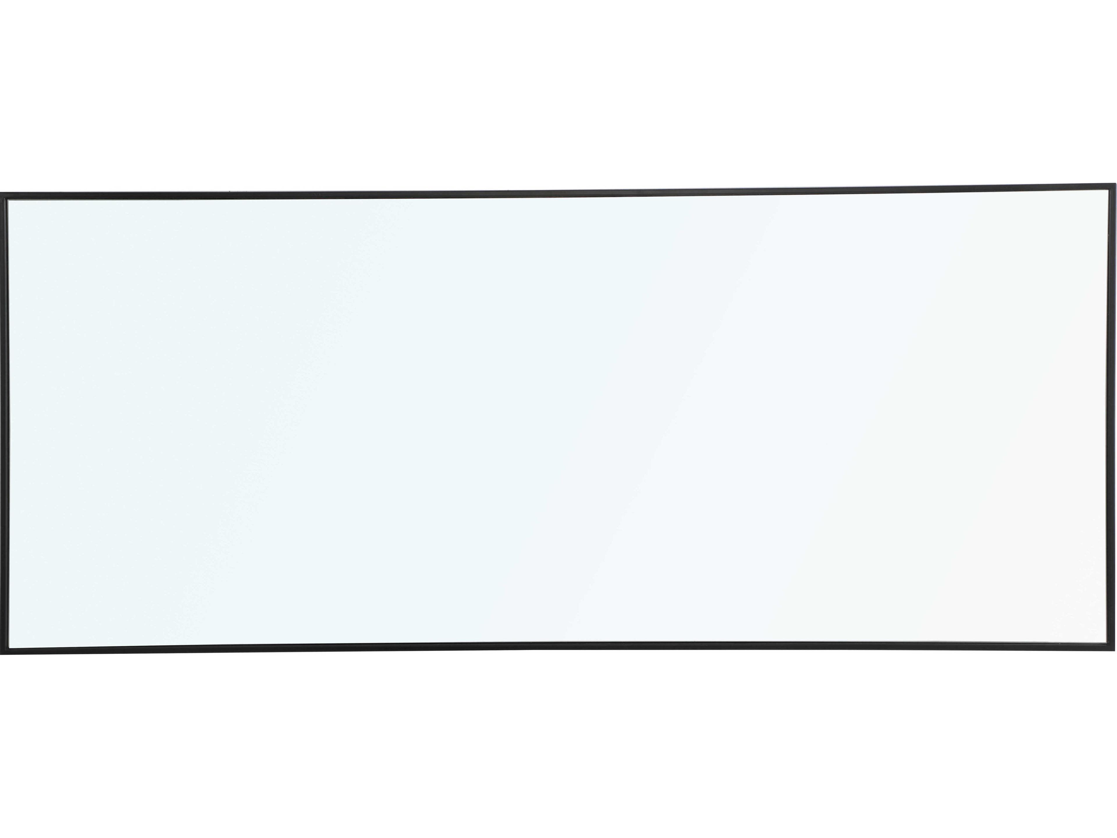 Elegant Lighting Eternity Black Rectangular Wall Mirror