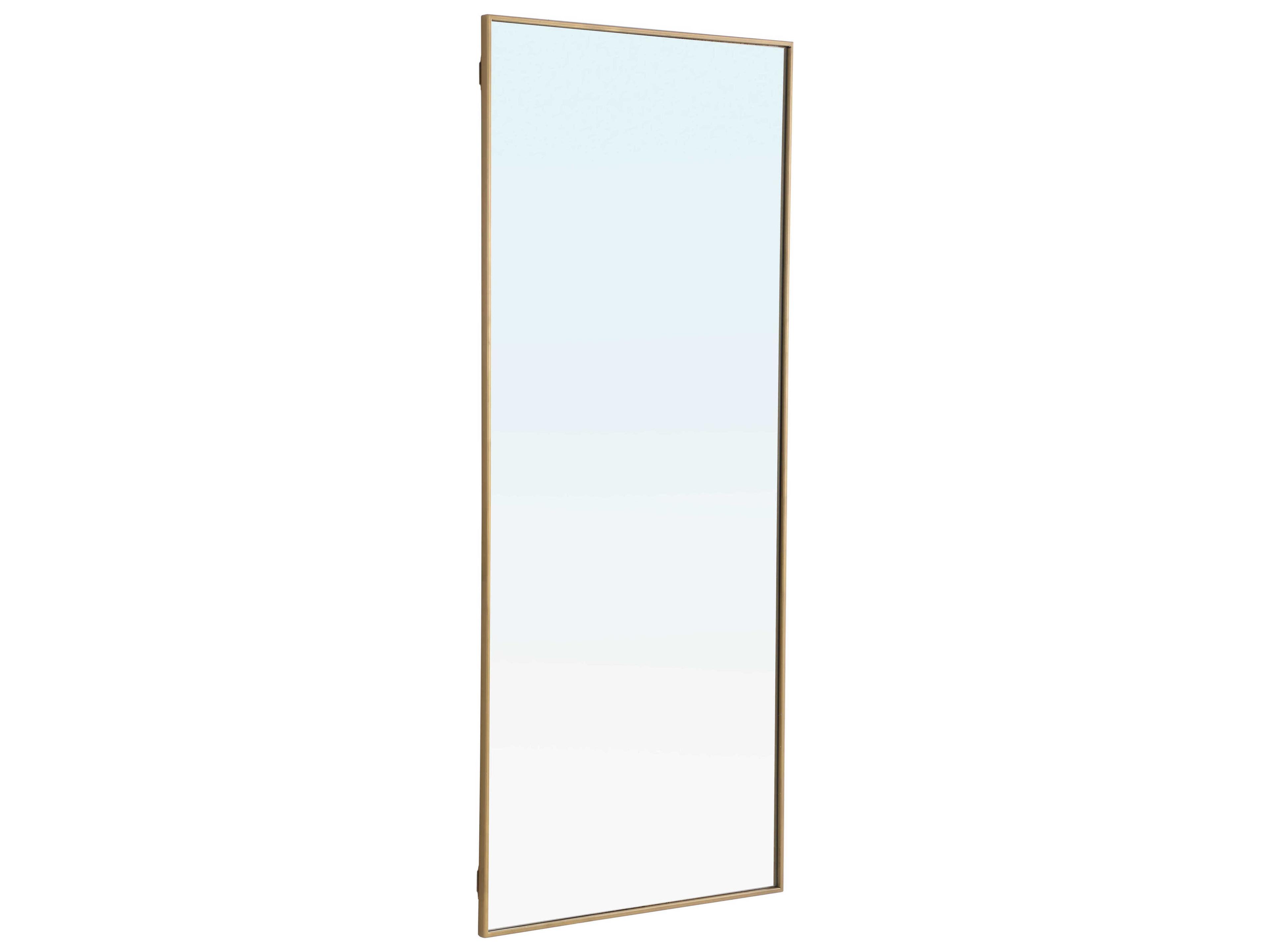 Elegant Lighting Eternity Brass Rectangular Wall Mirror