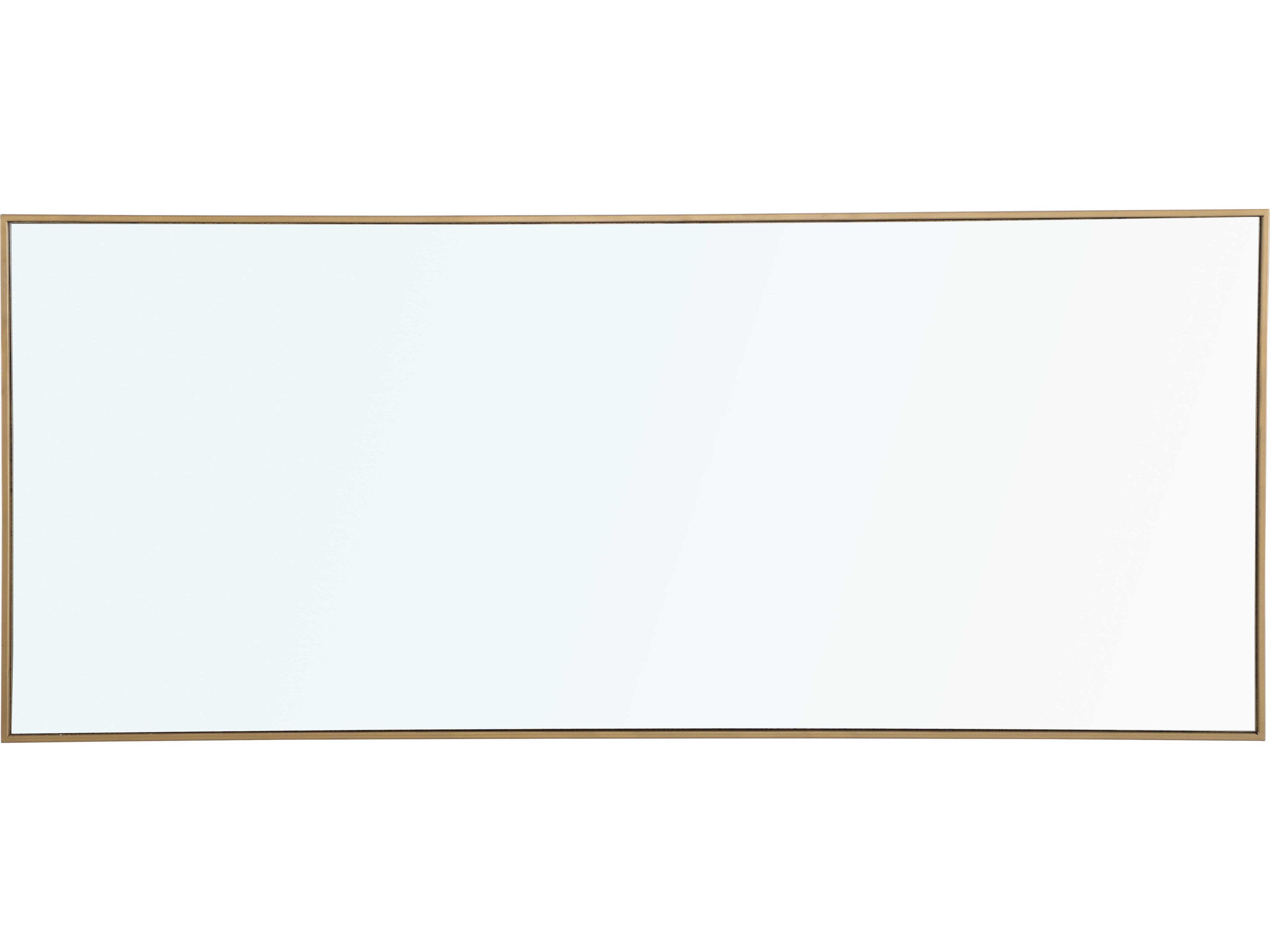 Elegant Lighting Eternity Brass Rectangular Wall Mirror
