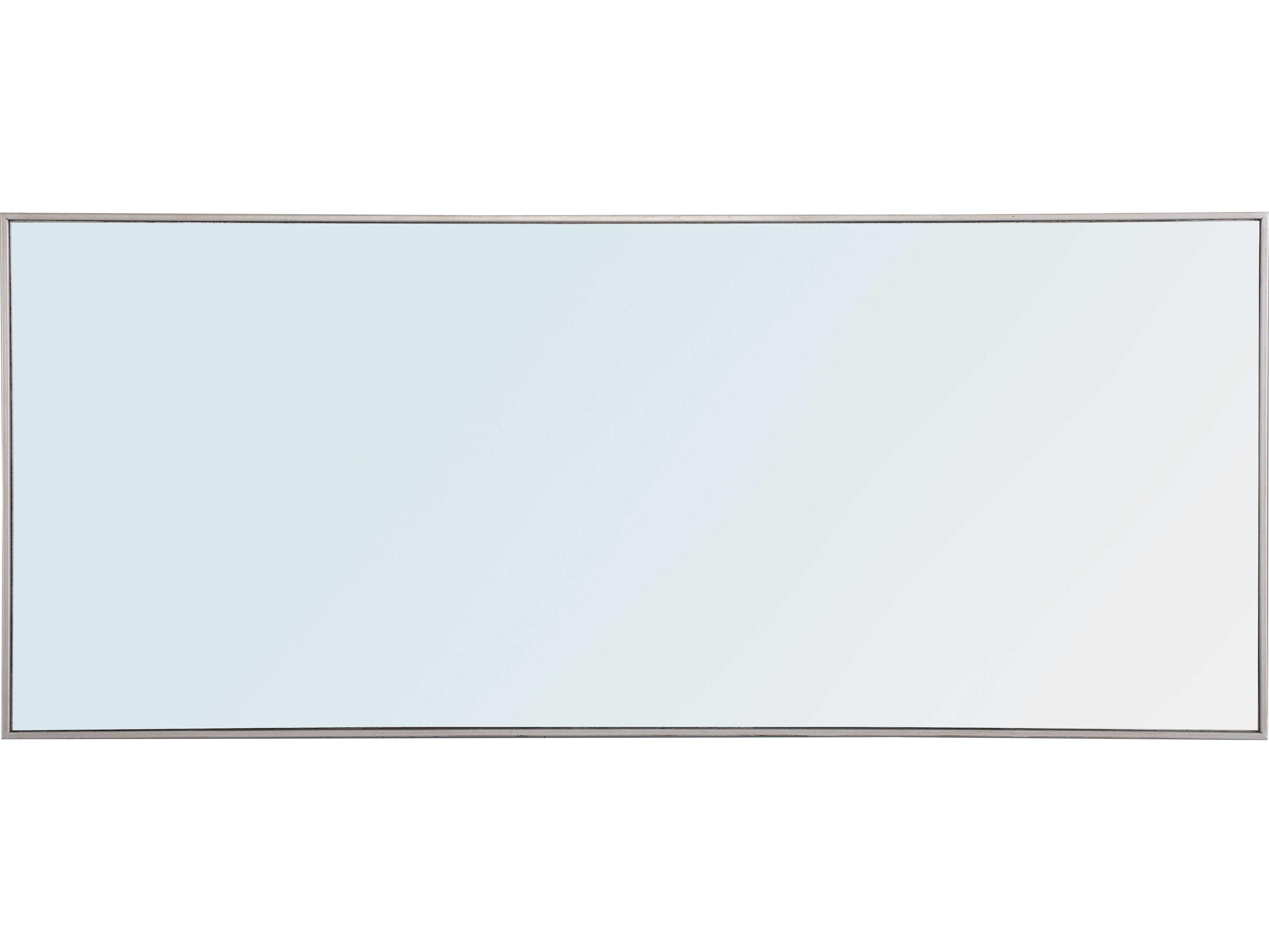 Elegant Lighting Eternity Silver Rectangular Wall Mirror