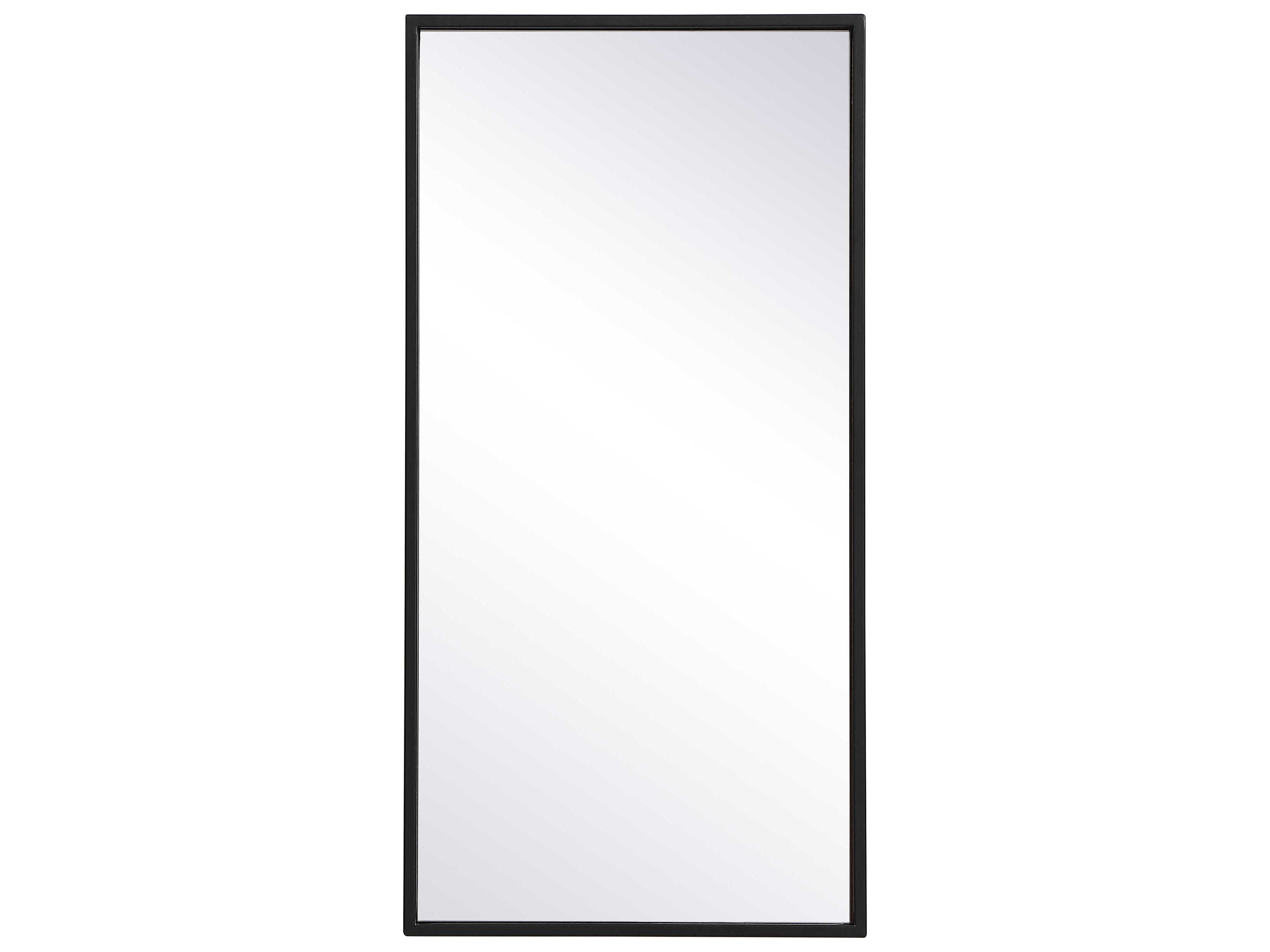 Elegant Lighting Eternity Black Rectangular Wall Mirror