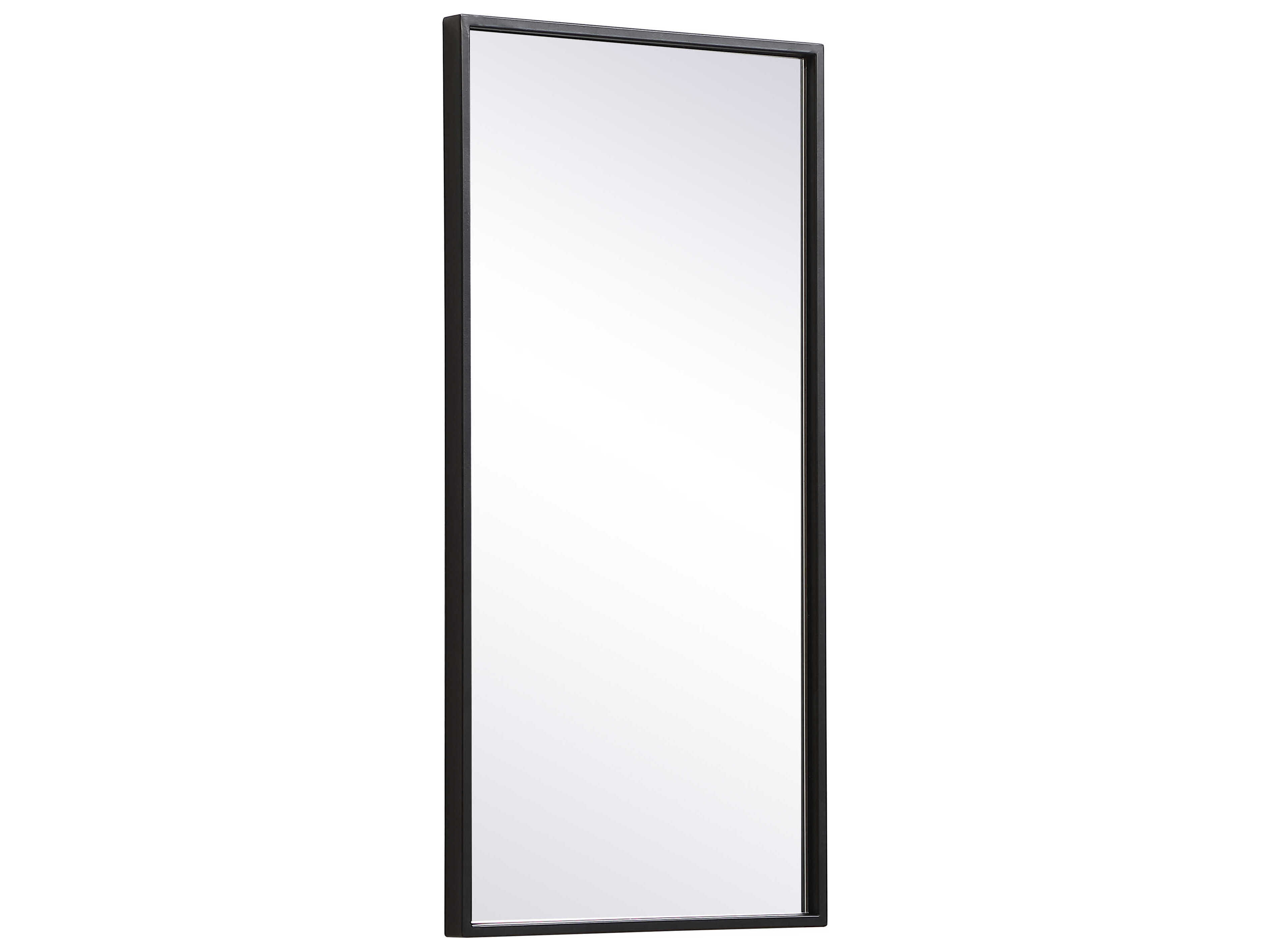 Elegant Lighting Eternity Black Rectangular Wall Mirror