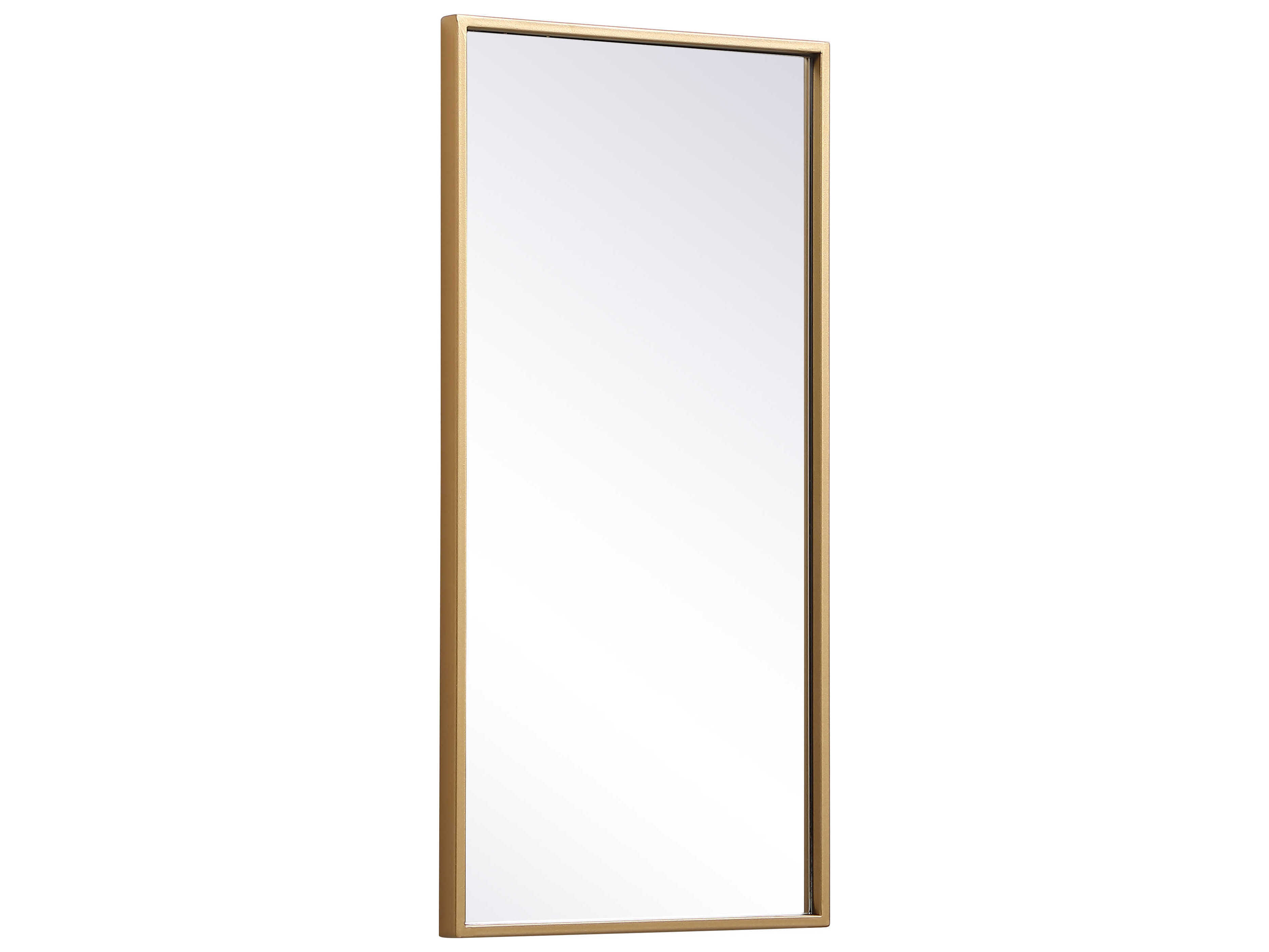 Elegant Lighting Eternity Brass Rectangular Wall Mirror