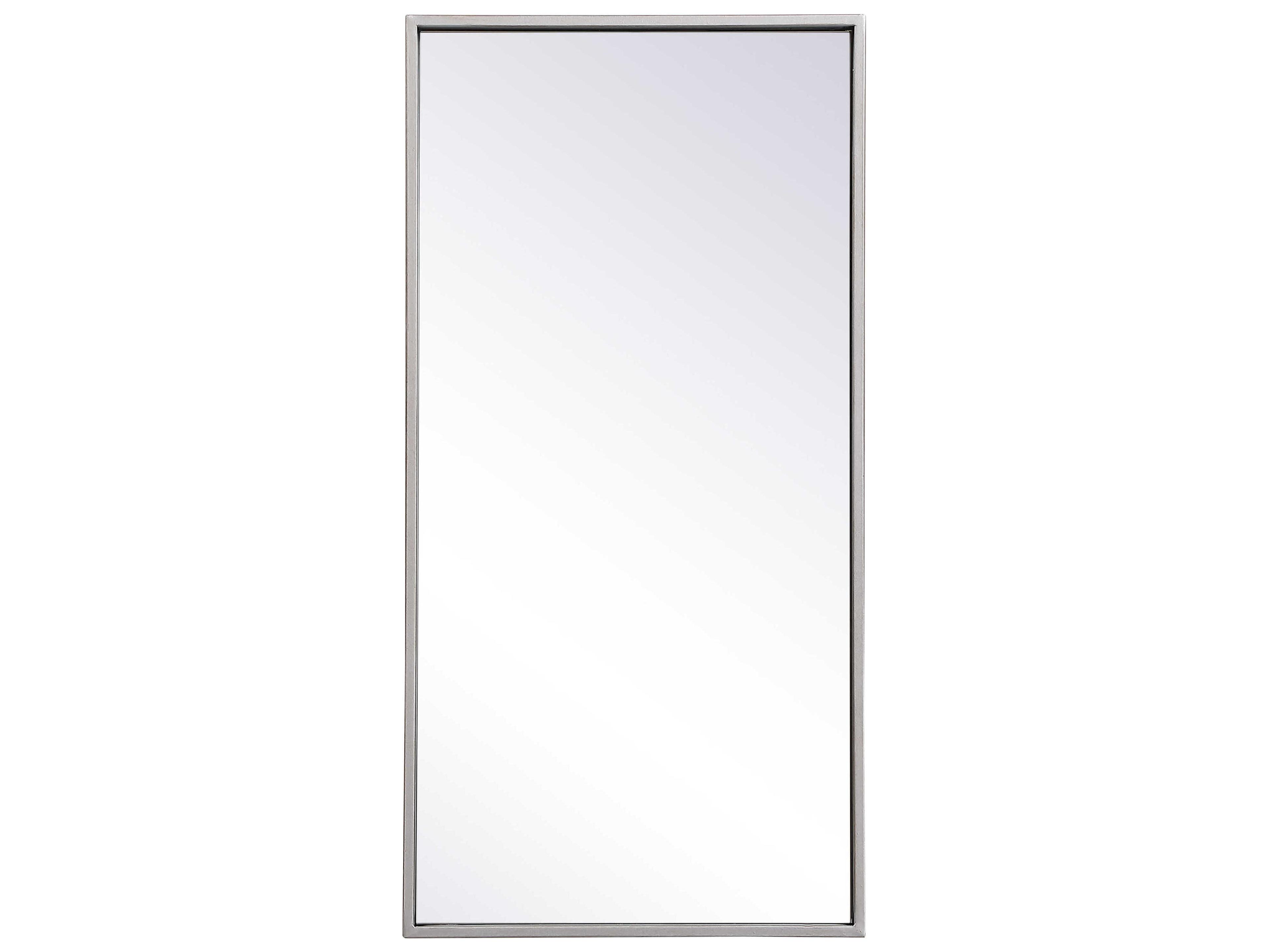Elegant Lighting Eternity Silver Rectangular Wall Mirror