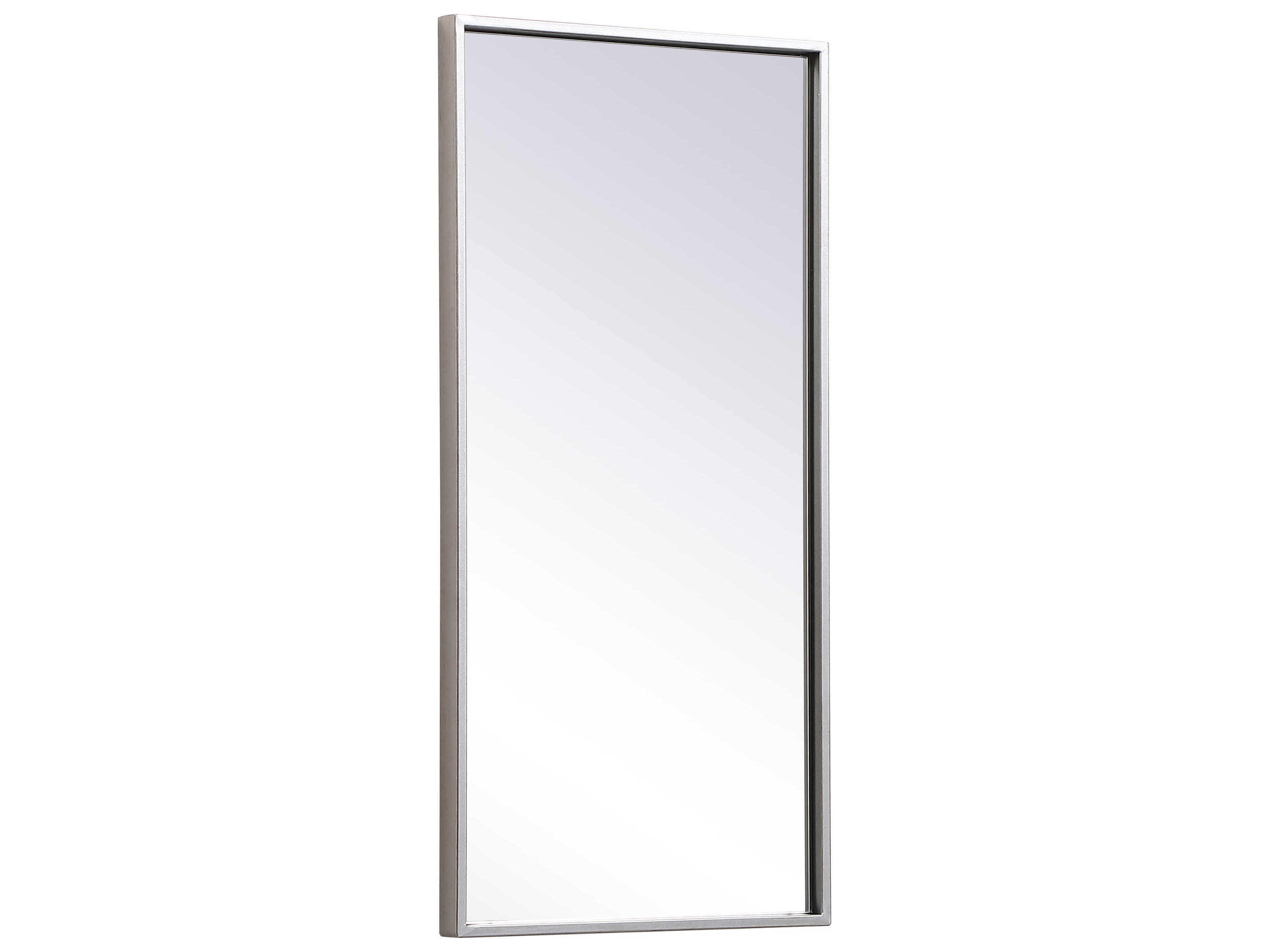 Elegant Lighting Eternity Silver Rectangular Wall Mirror