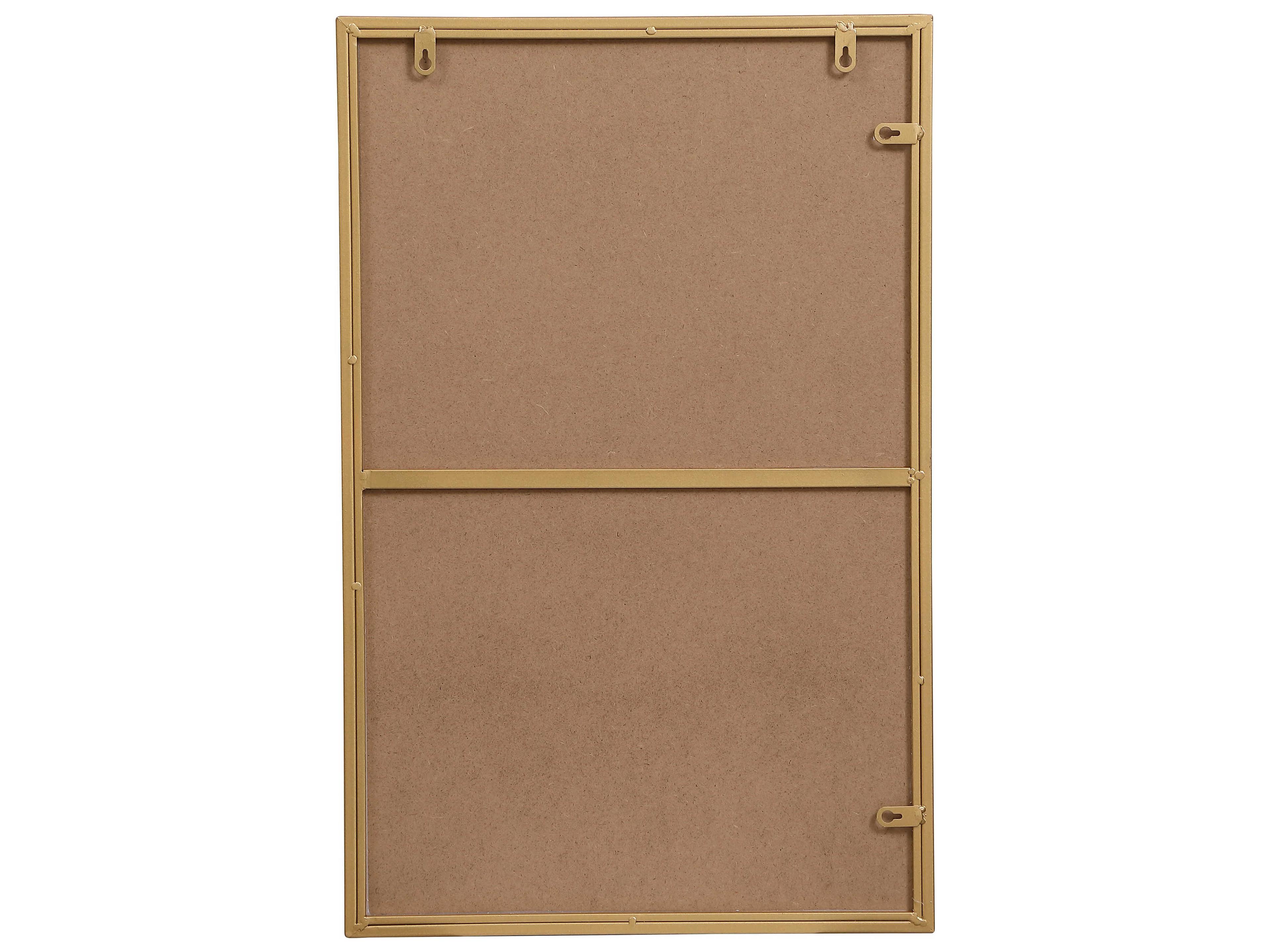 Elegant Lighting Eternity Brass Rectangular Wall Mirror