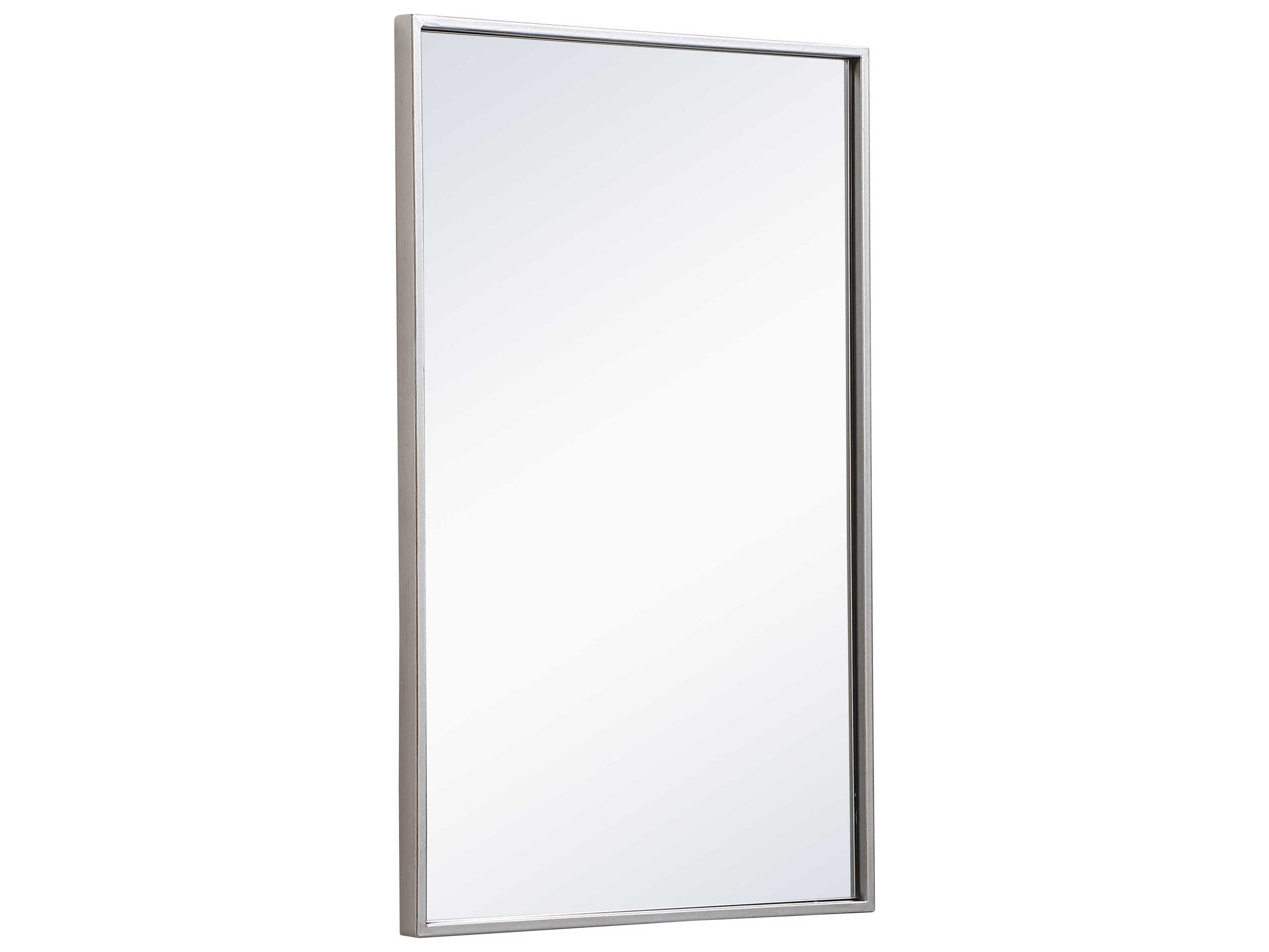 Elegant Lighting Eternity Silver Rectangular Wall Mirror