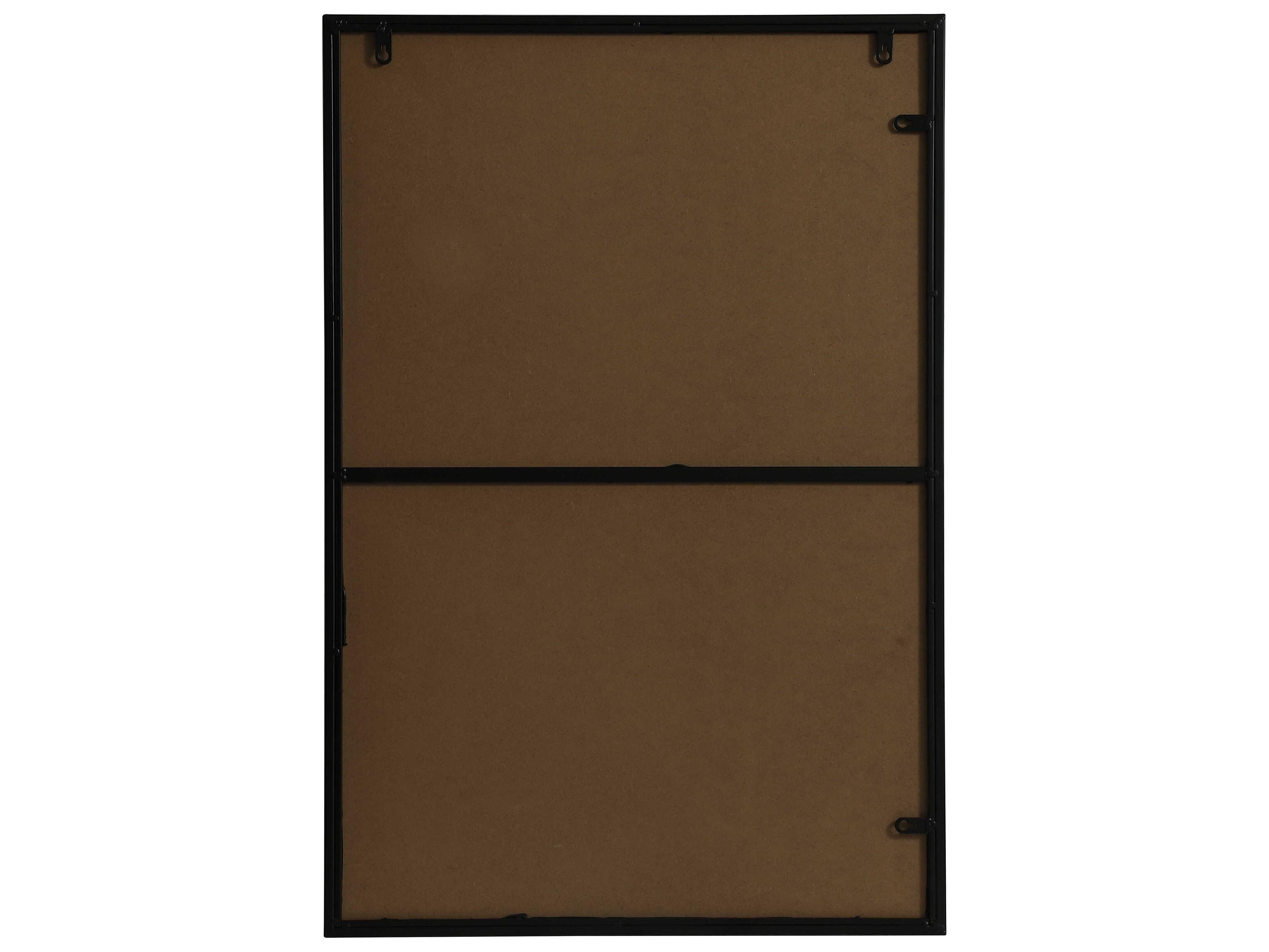 Elegant Lighting Eternity Black Rectangular Wall Mirror