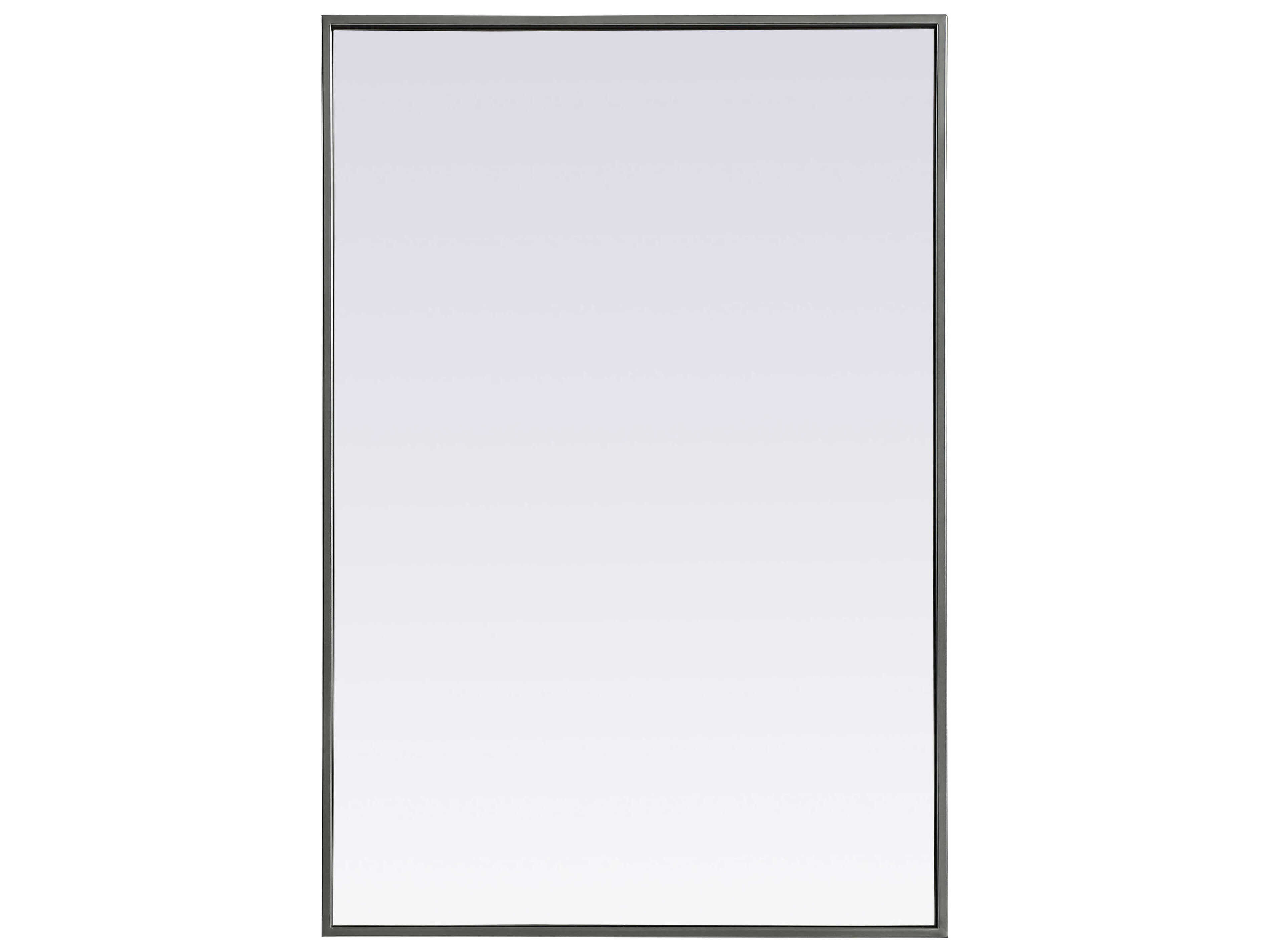 Elegant Lighting Eternity Silver Rectangular Wall Mirror