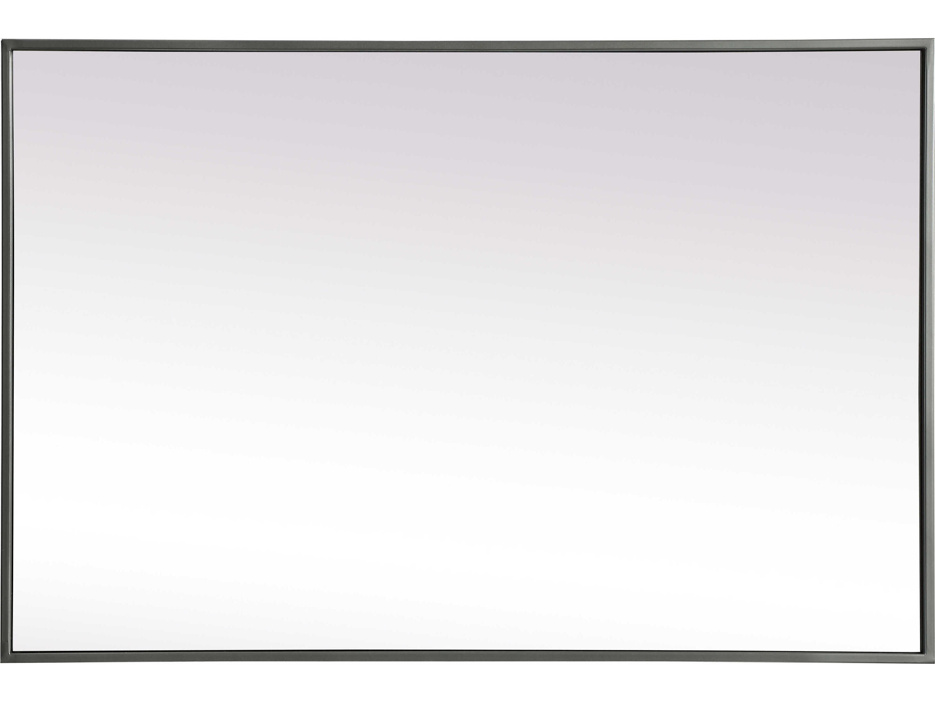 Elegant Lighting Eternity Silver Rectangular Wall Mirror