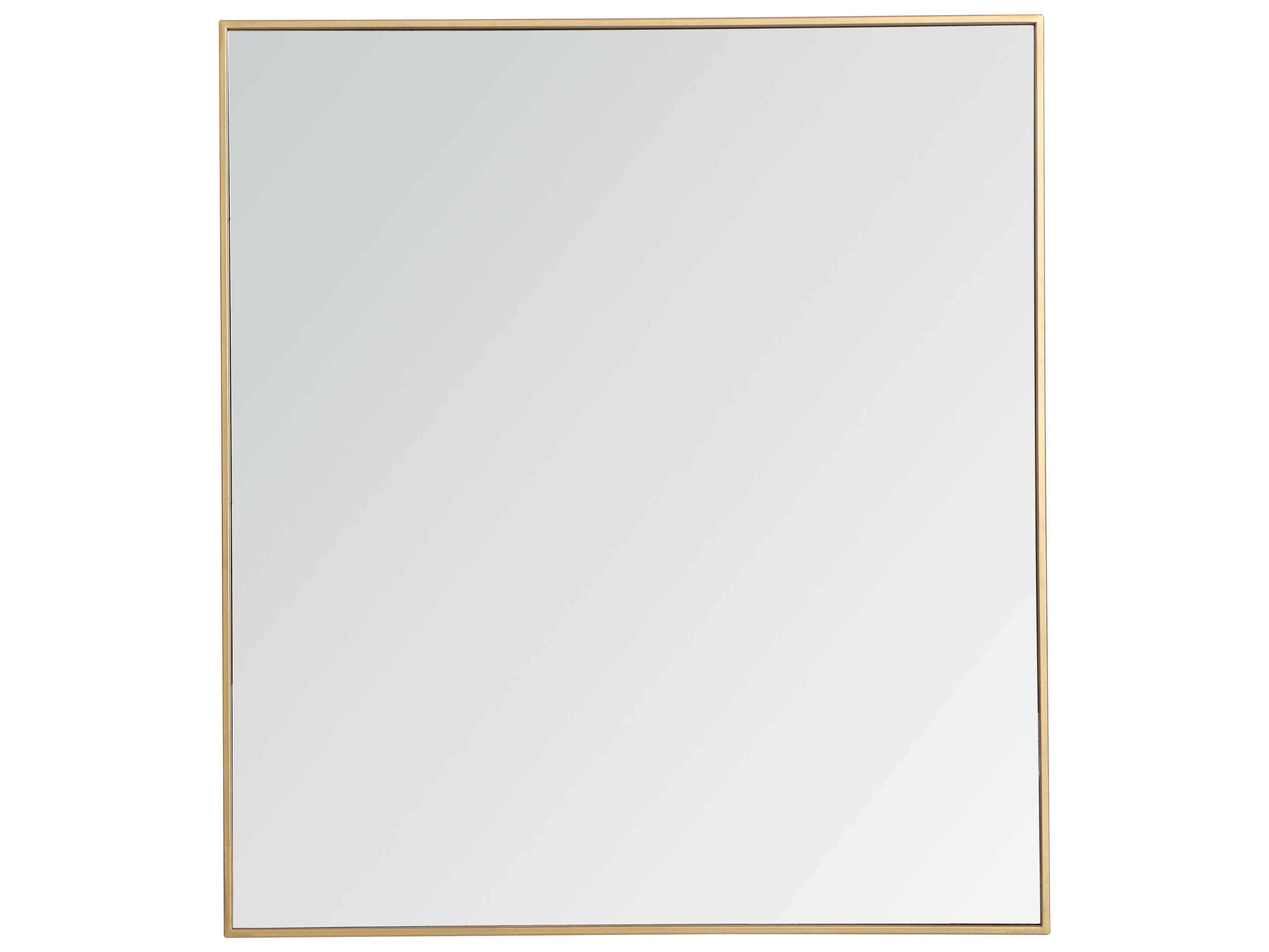 Elegant Lighting Black Rectangular Wall Mirror