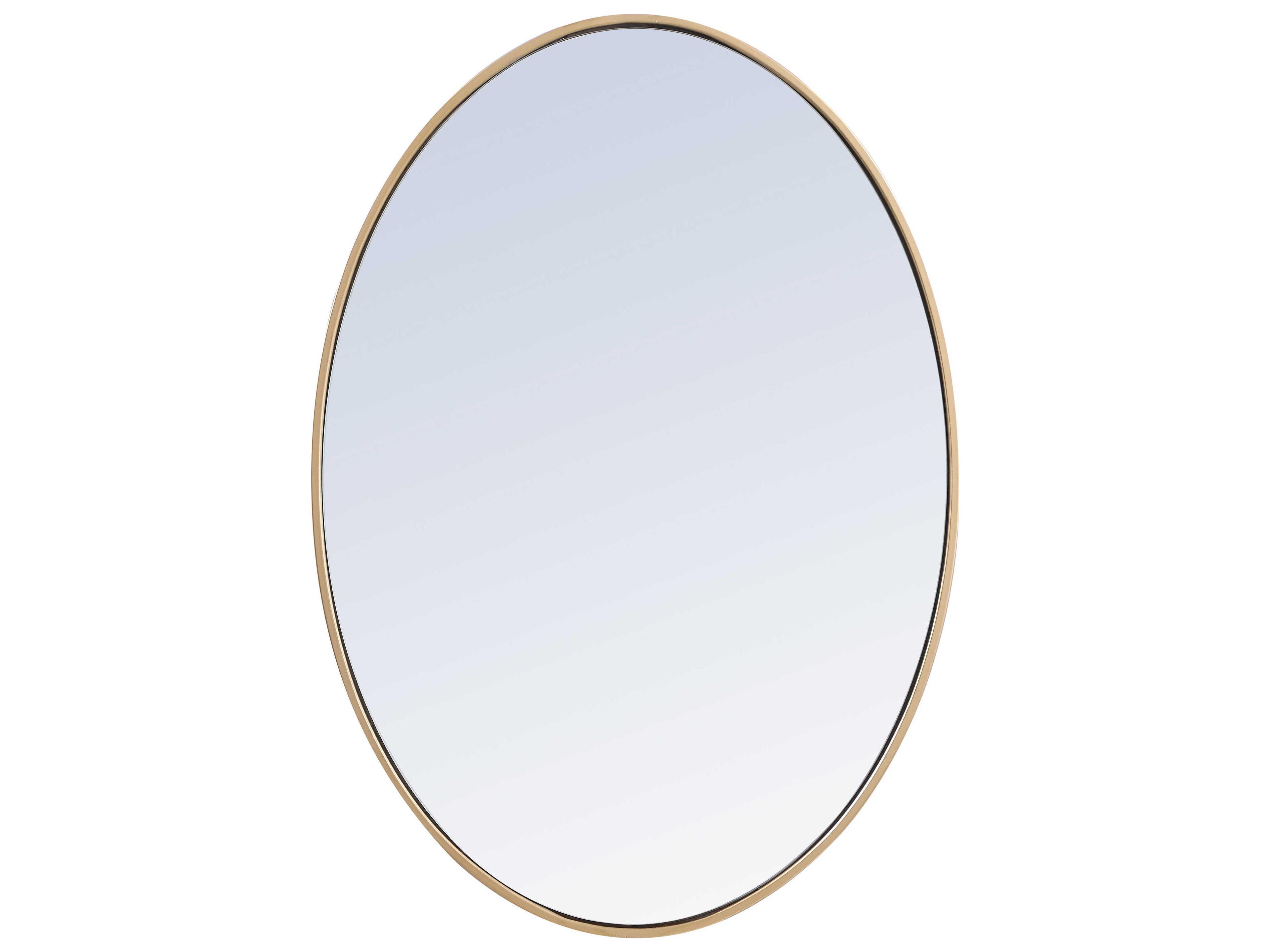 Elegant Lighting Eternity Silver Oval Wall Mirror