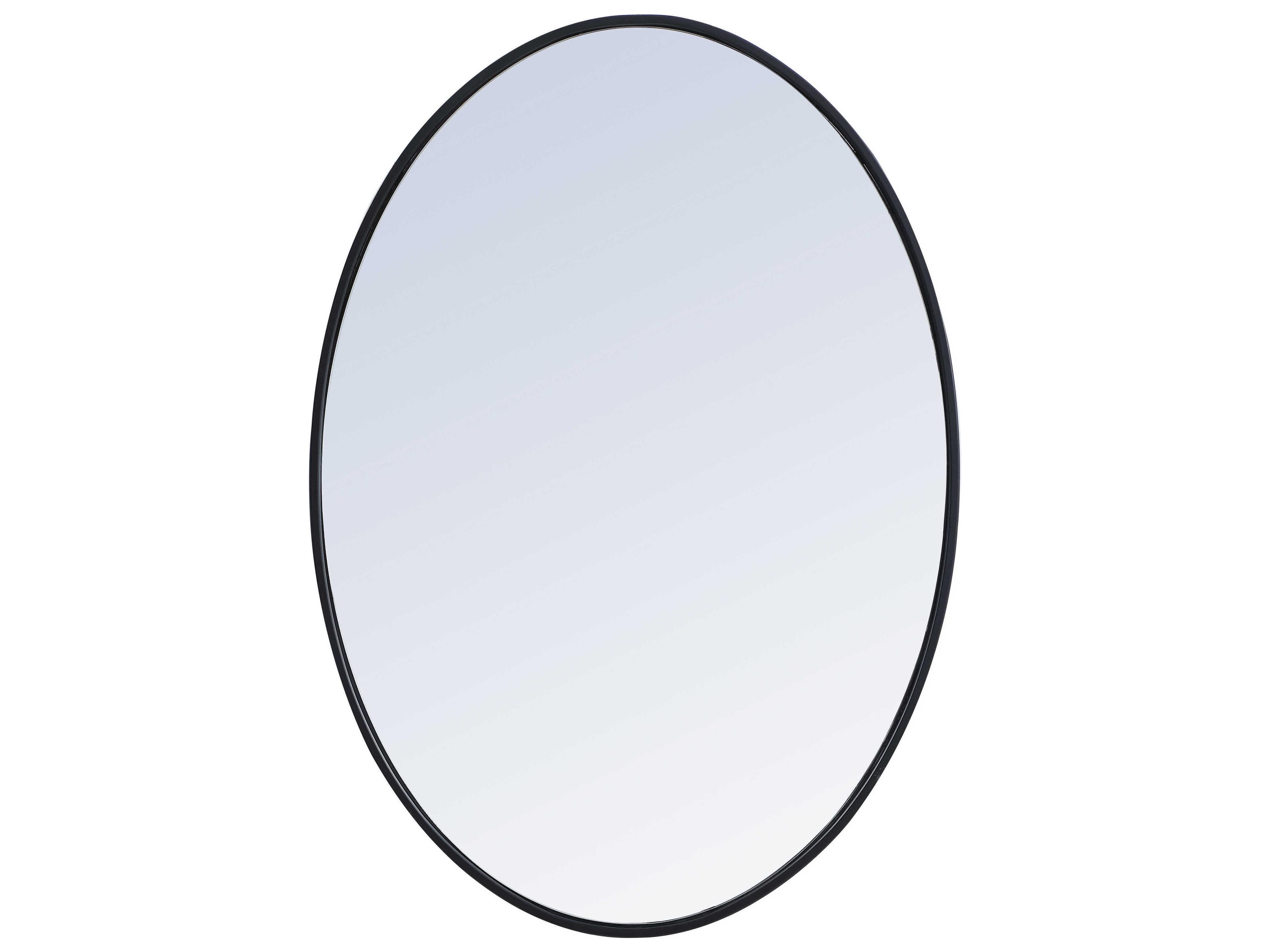 Elegant Lighting Eternity Silver Oval Wall Mirror
