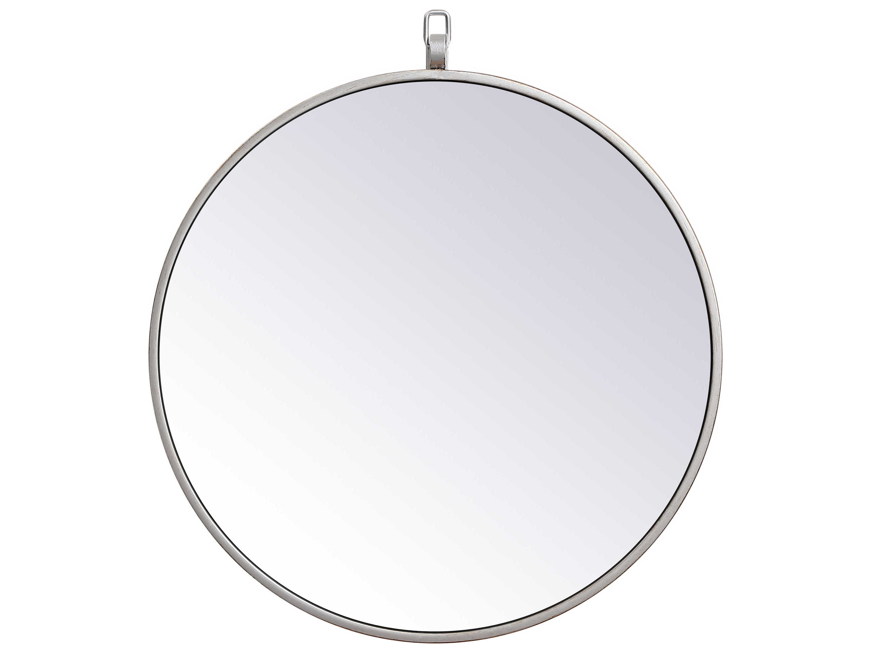 Elegant Lighting Eternity Silver Round Wall Mirror