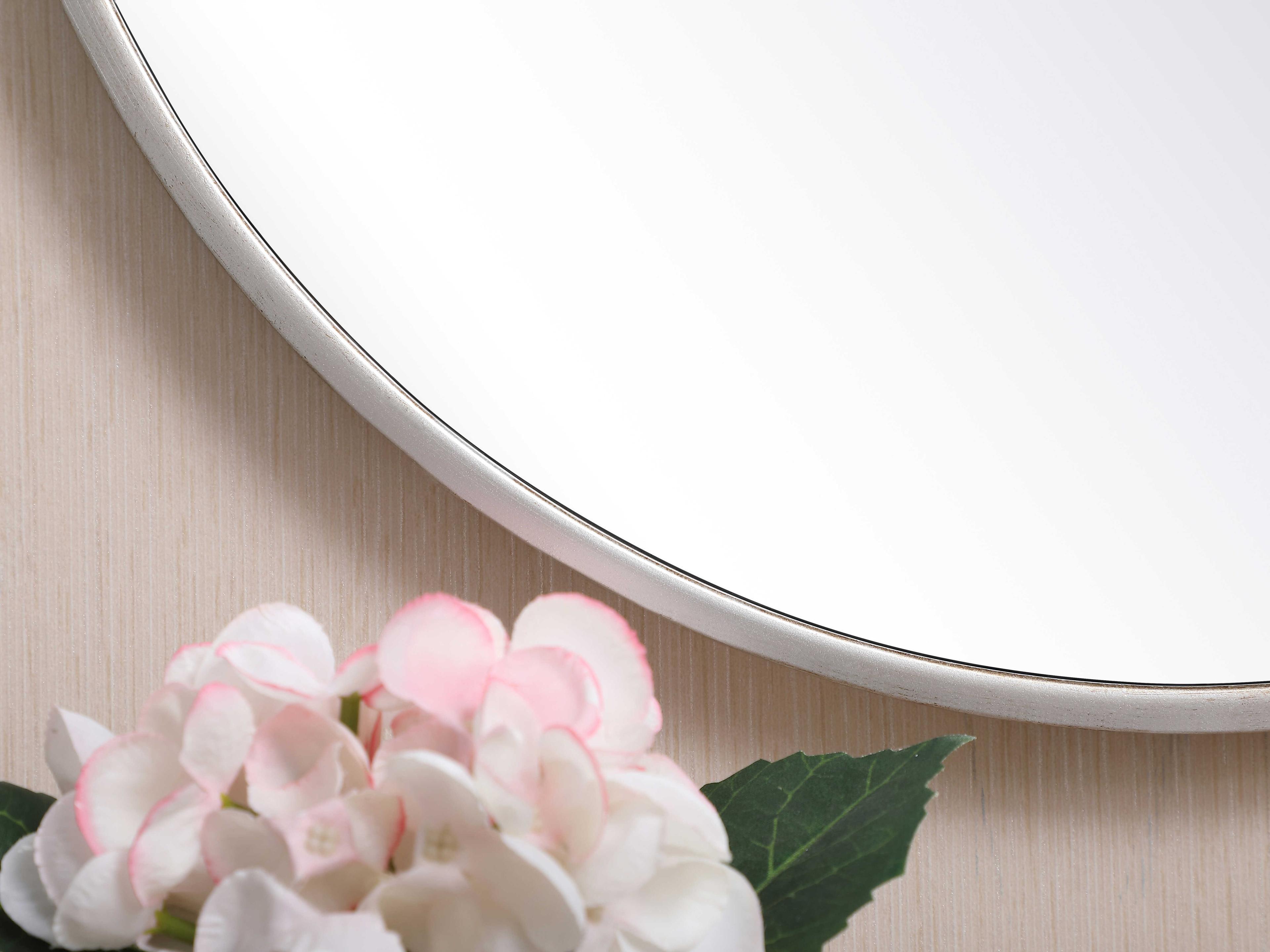 Elegant Lighting Eternity Silver Round Wall Mirror