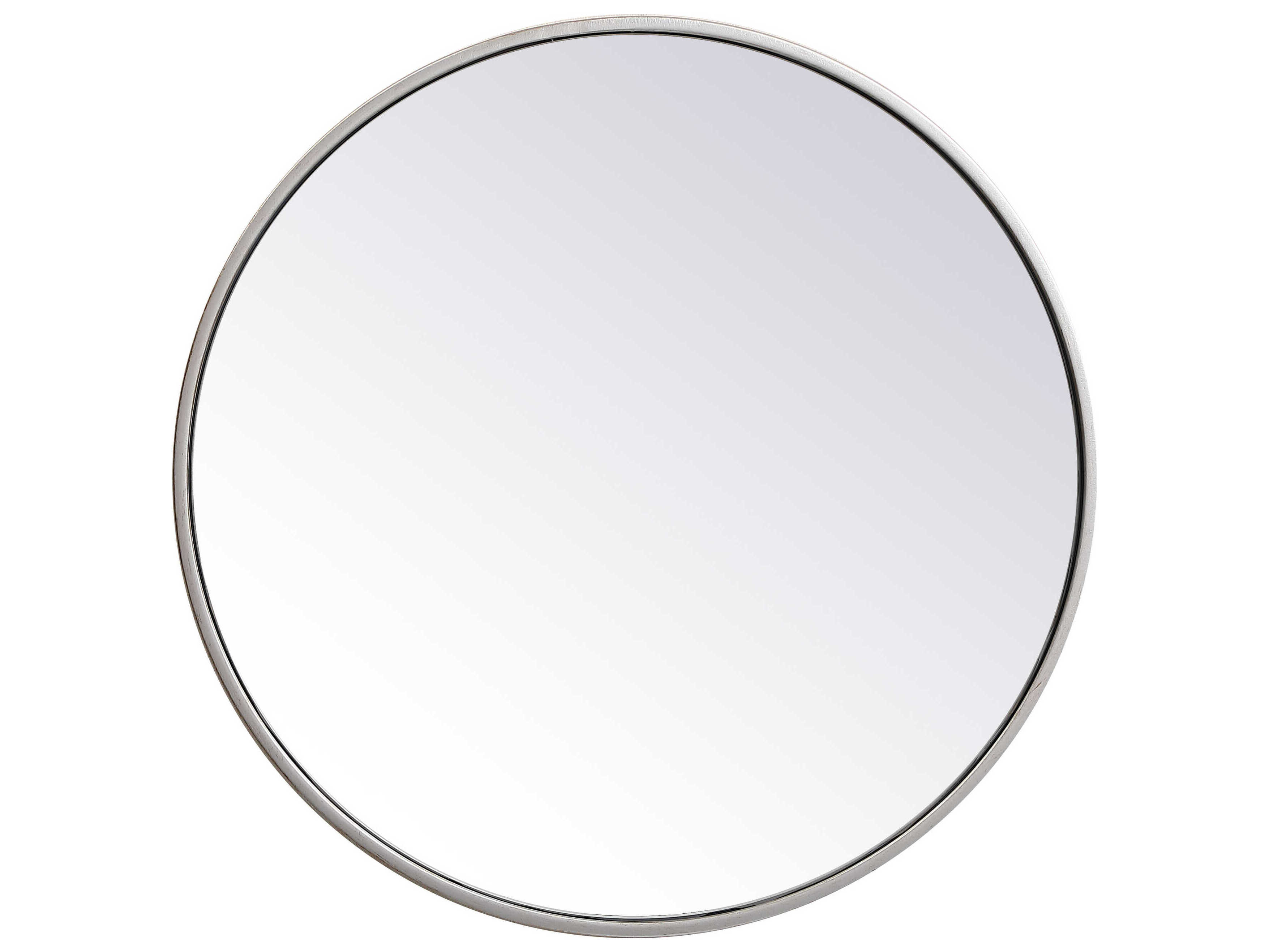 Elegant Lighting Eternity Silver Round Wall Mirror