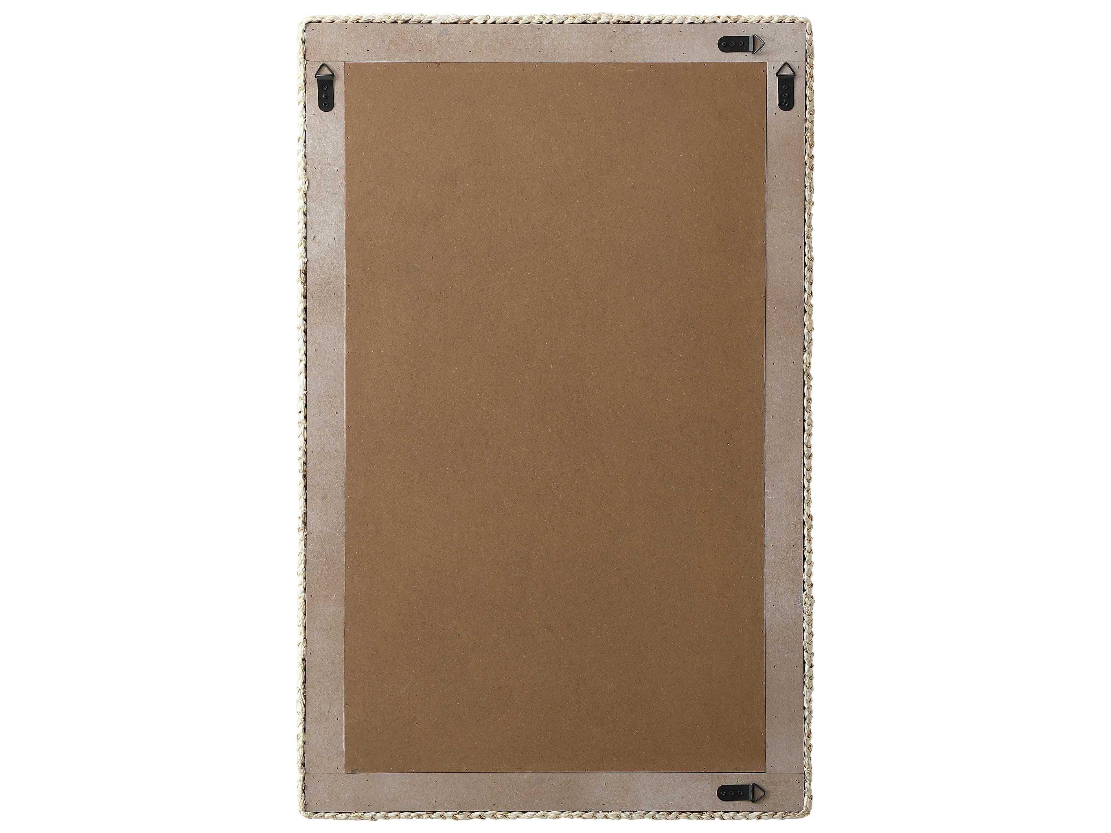 Elegant Lighting Marlowe Linen White Rectangular Wall Mirror