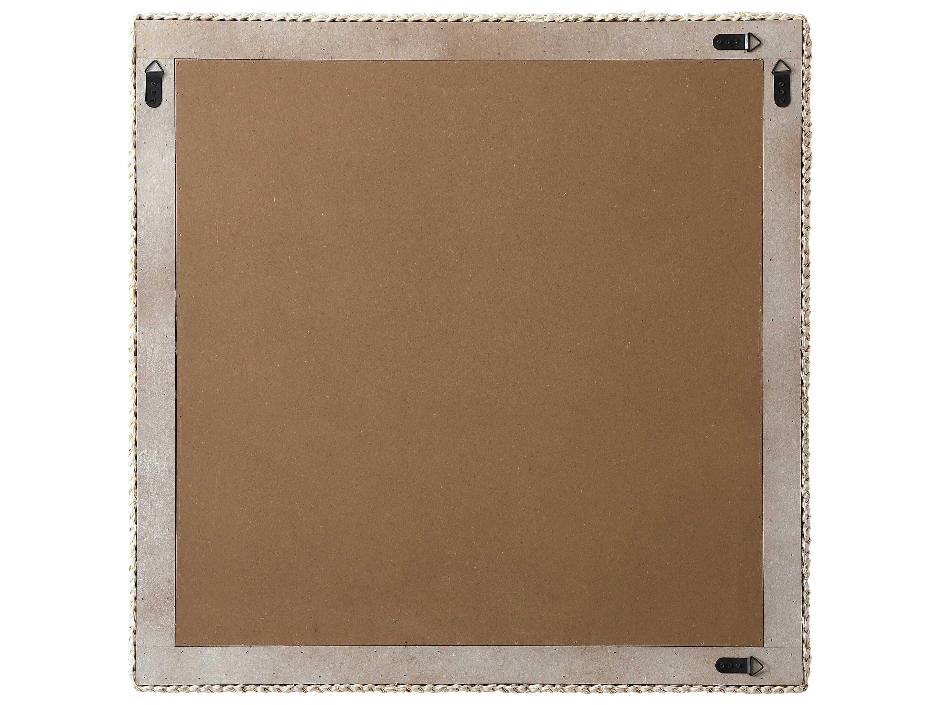 Elegant Lighting Marlowe Linen White Square Wall Mirror