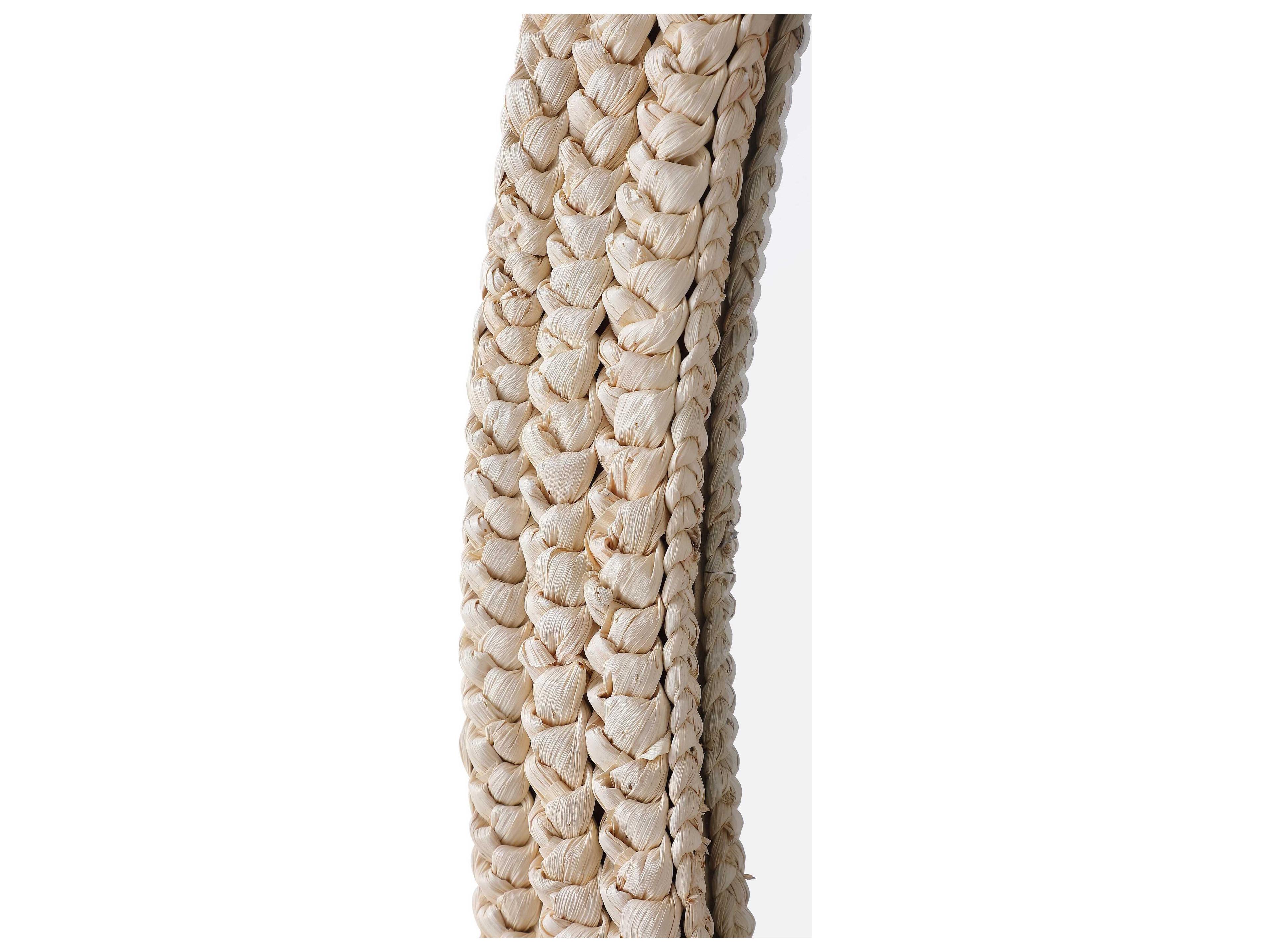 Elegant Lighting Marlowe Linen White Oval Wall Mirror