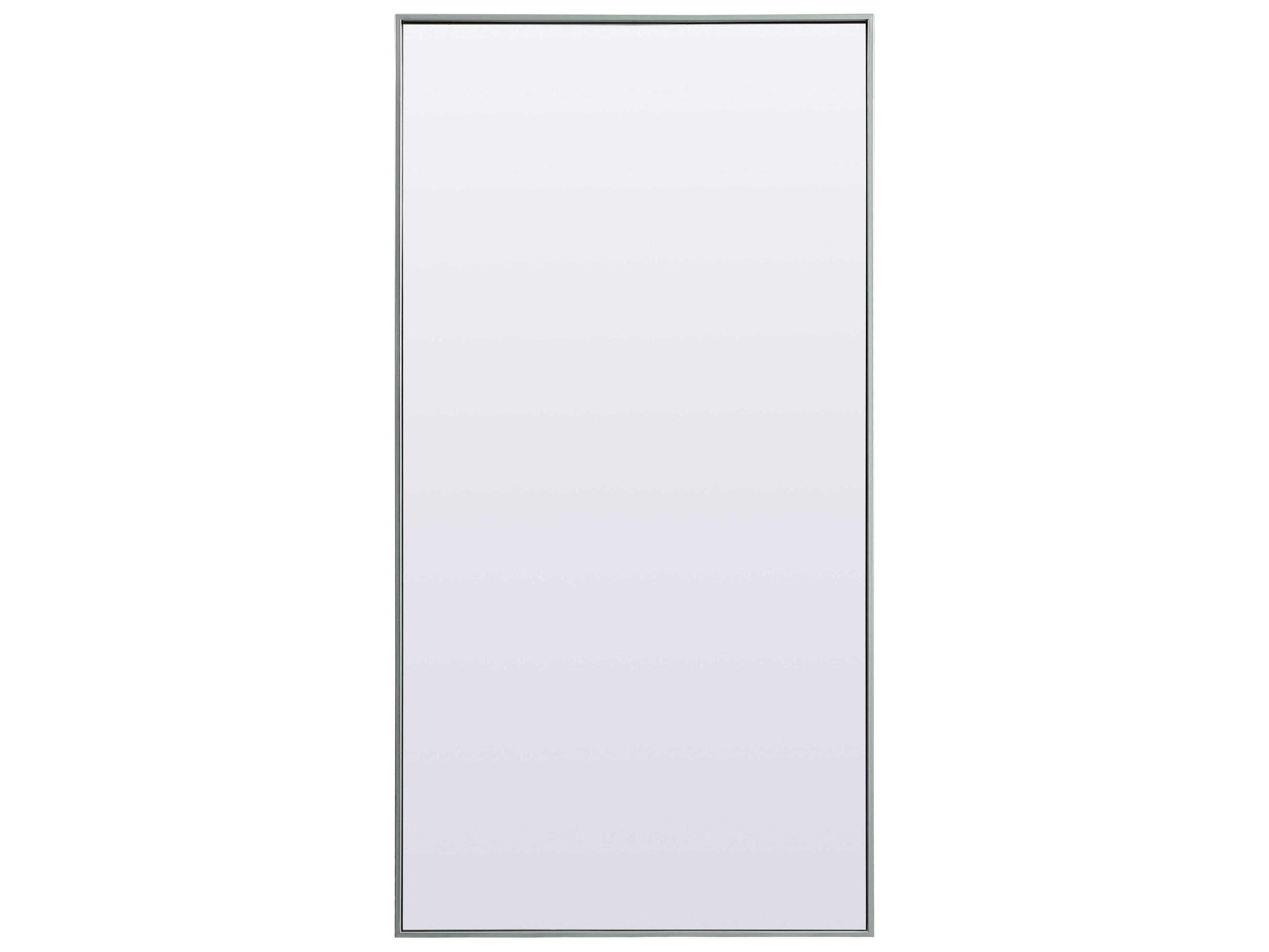 Elegant Lighting Eternity Silver Rectangular Floor Mirror
