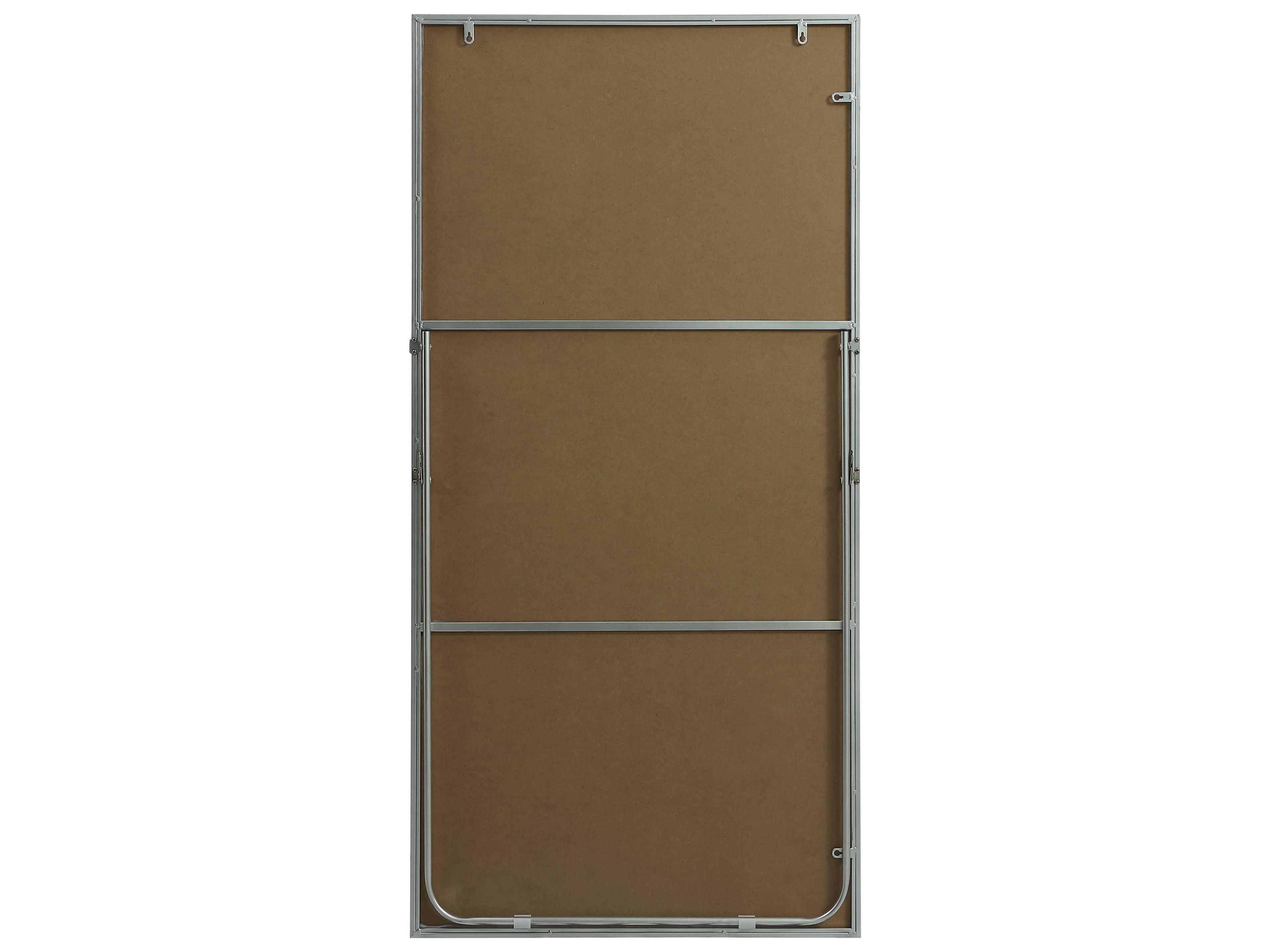 Elegant Lighting Eternity Silver Rectangular Floor Mirror