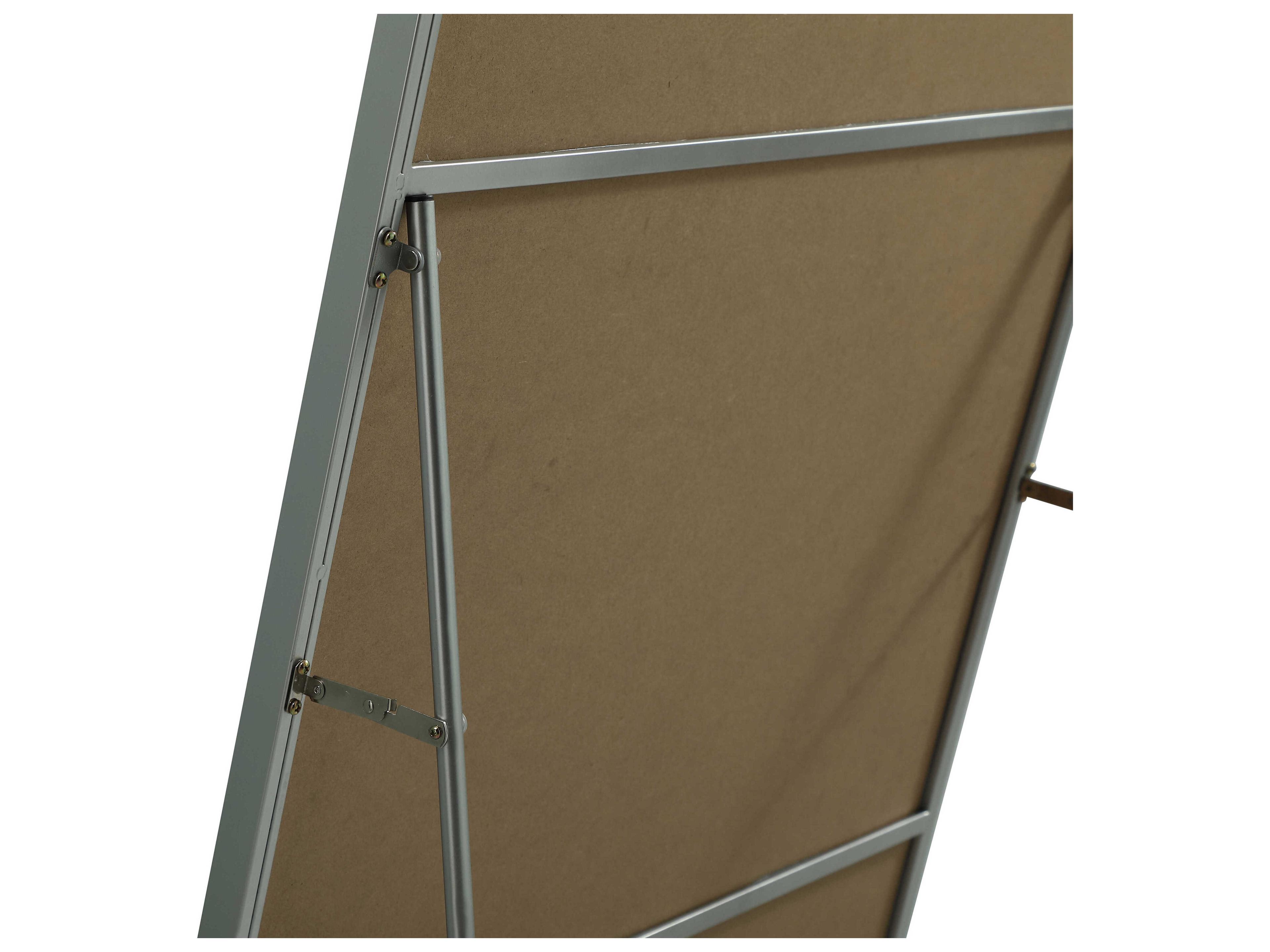 Elegant Lighting Eternity Silver Rectangular Floor Mirror