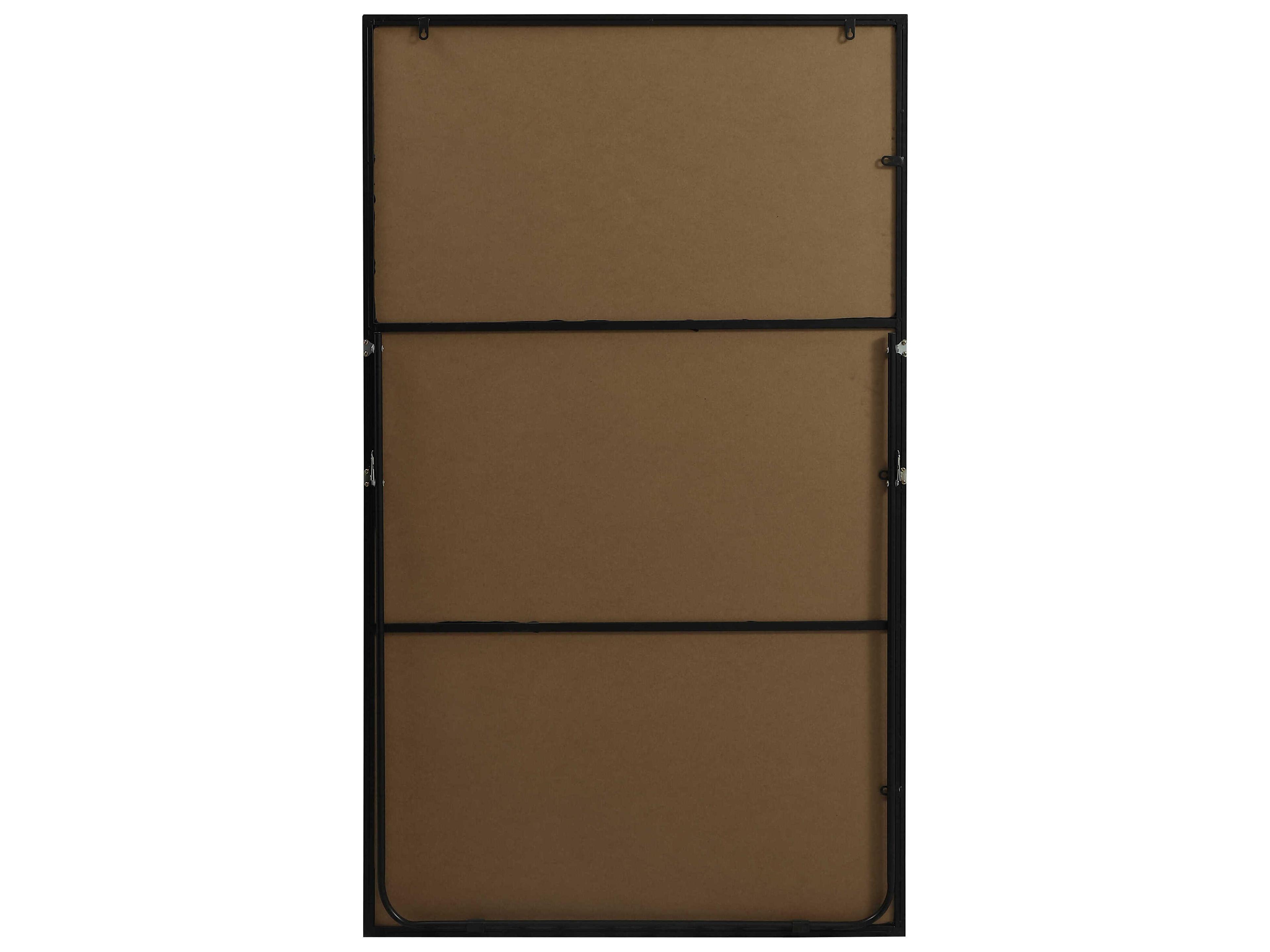 Elegant Lighting Eternity Black Rectangular Floor Mirror