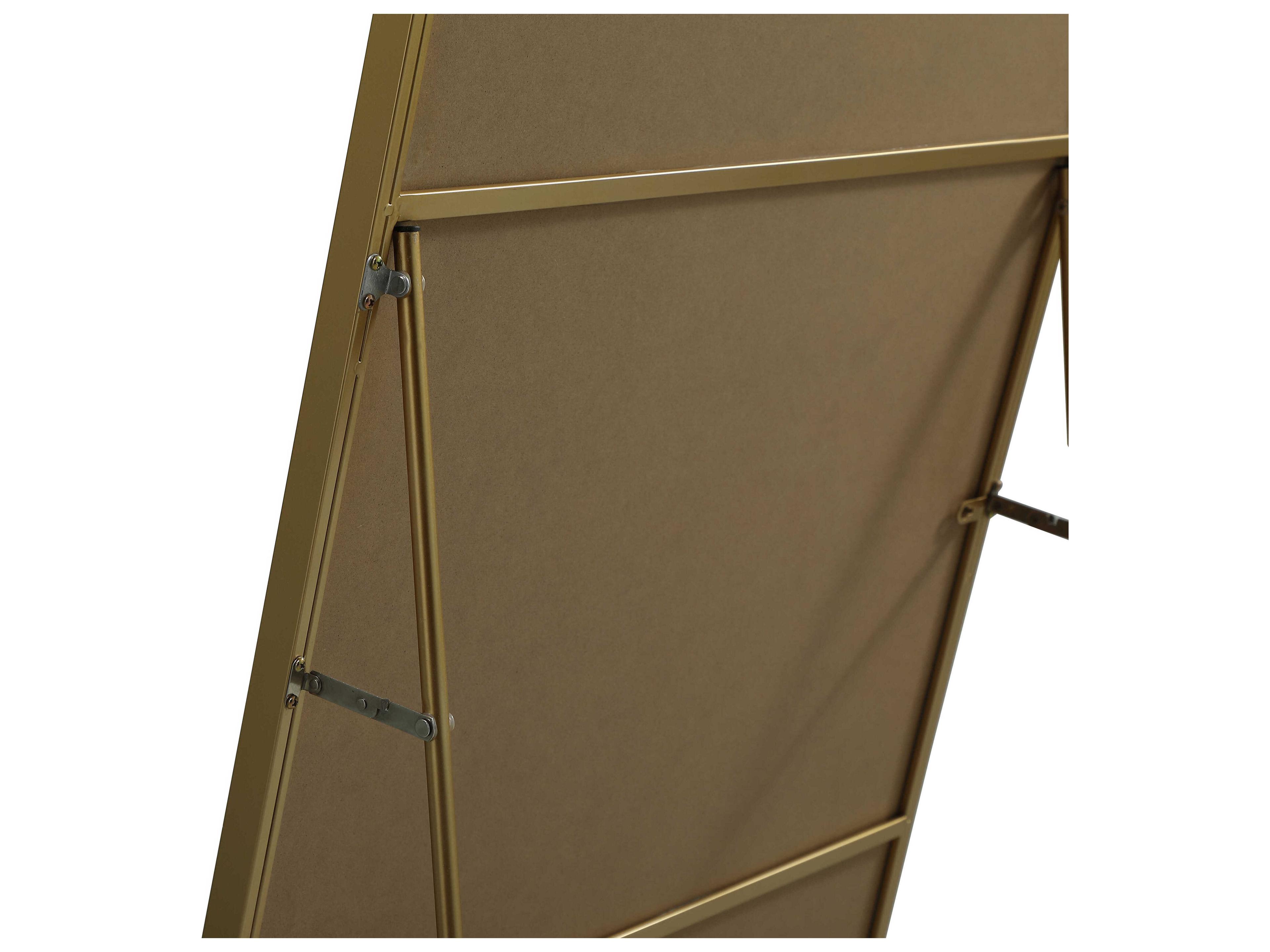 Elegant Lighting Eternity Brass Rectangular Floor Mirror