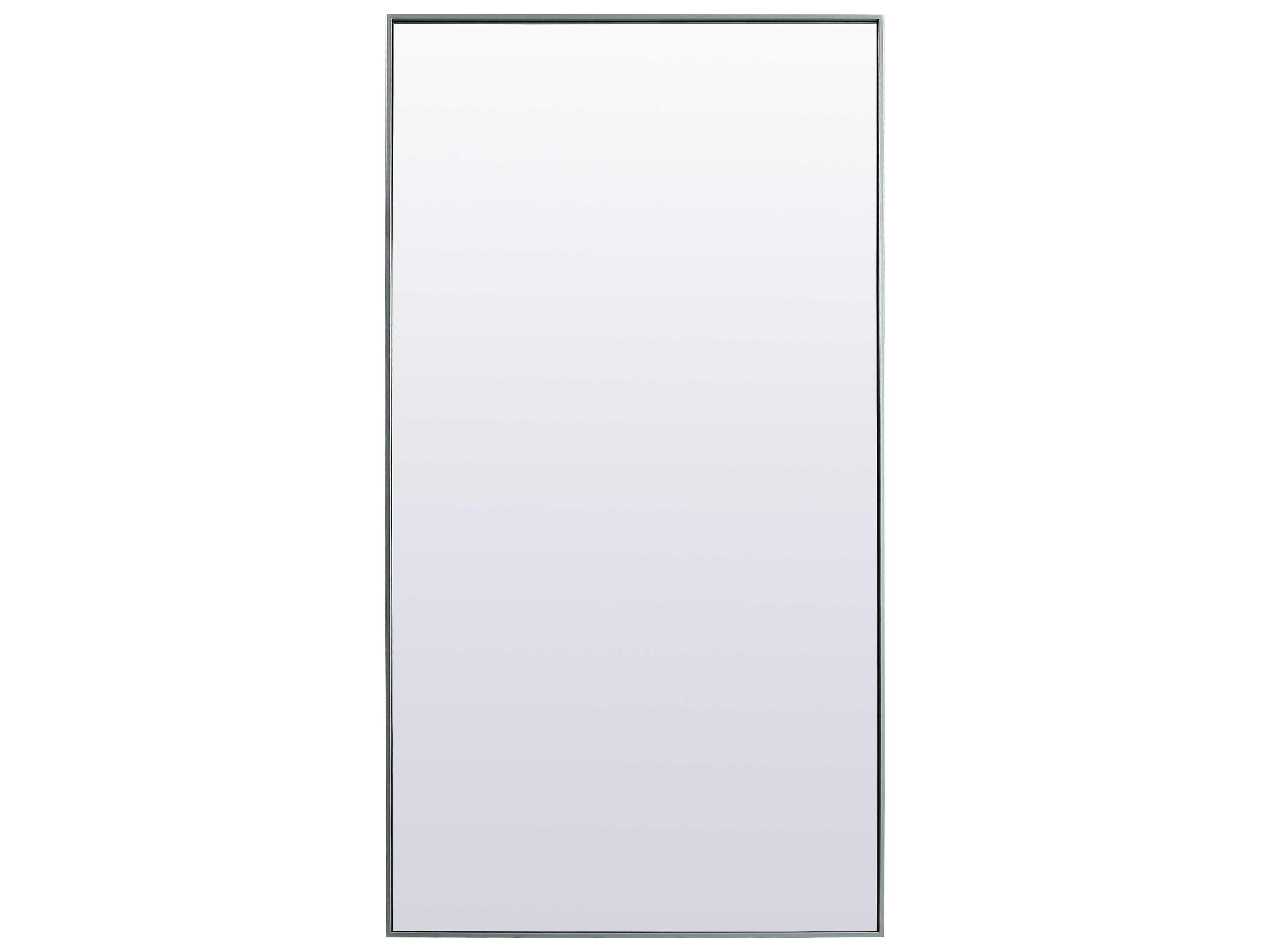 Elegant Lighting Eternity Silver Rectangular Floor Mirror
