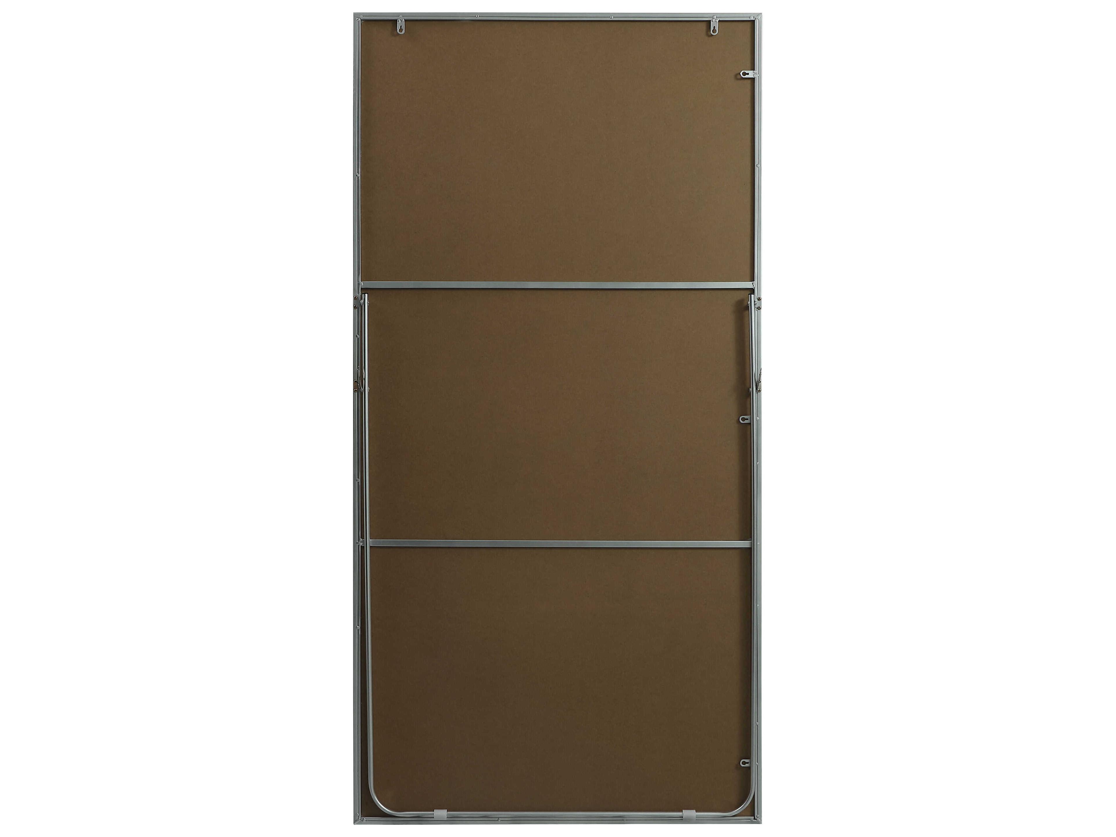 Elegant Lighting Eternity Silver Rectangular Floor Mirror