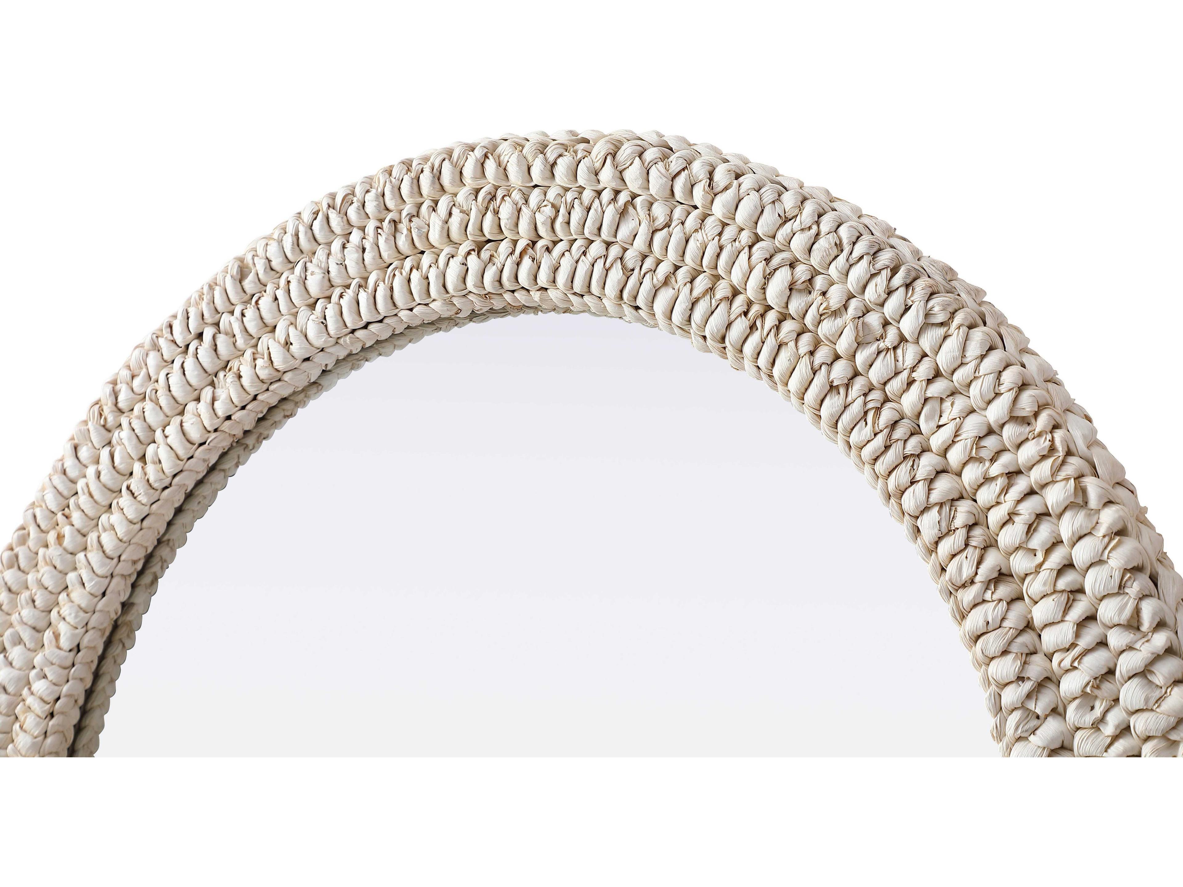 Elegant Lighting Marlowe Linen White Arch Wall Mirror