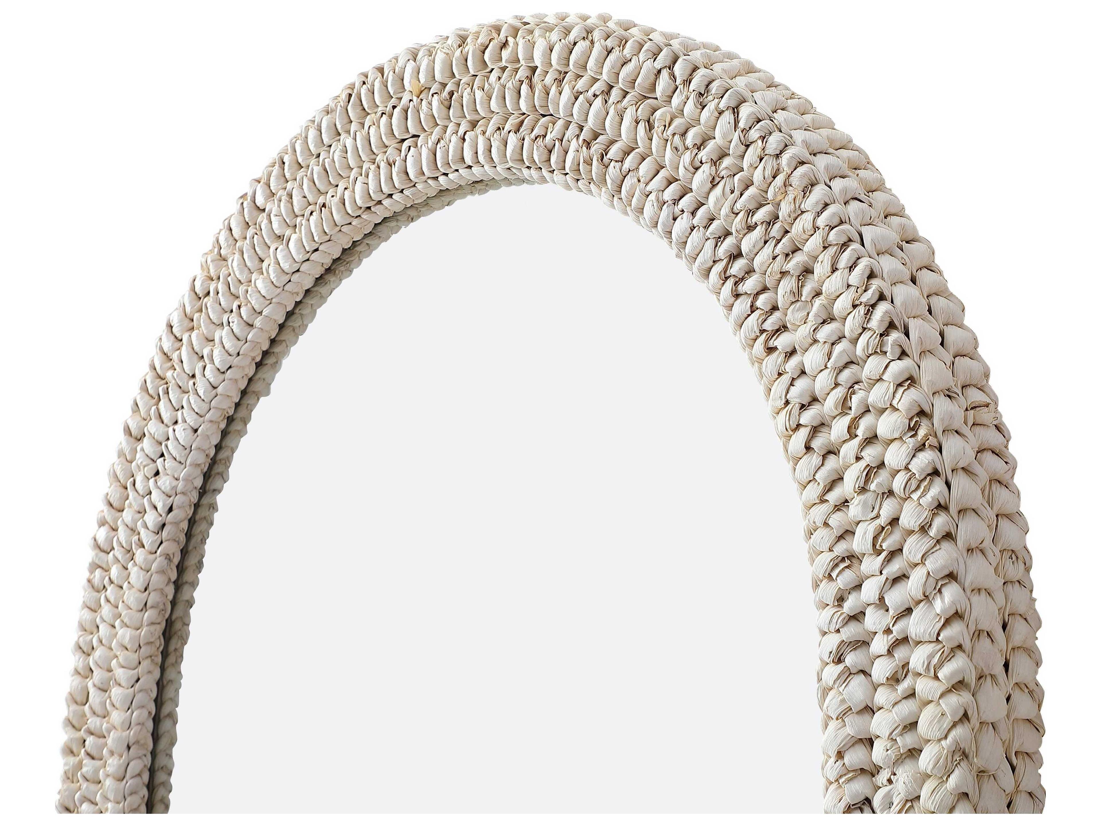 Elegant Lighting Marlowe Linen White Arch Wall Mirror