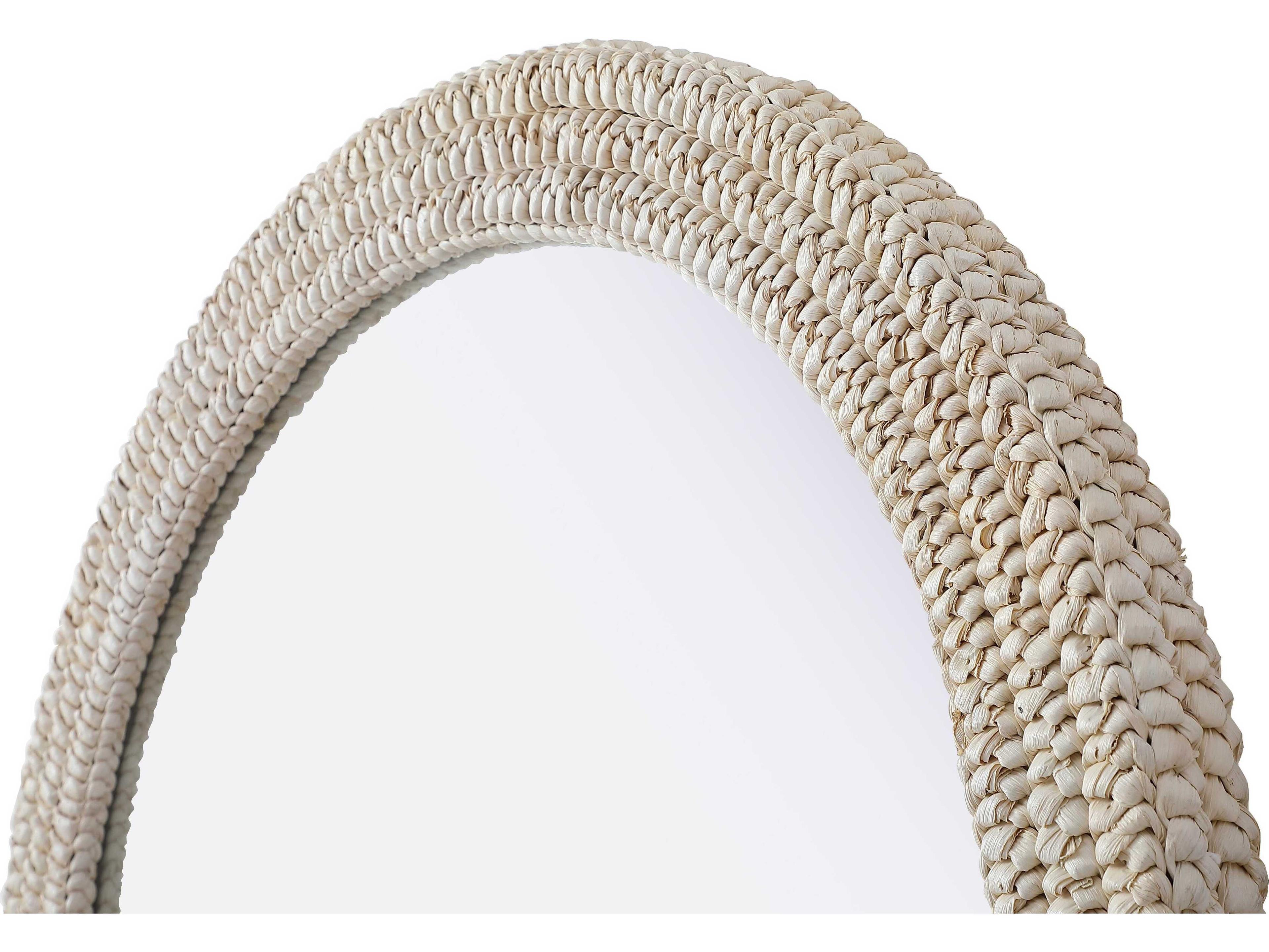 Elegant Lighting Marlowe Linen White Arch Wall Mirror