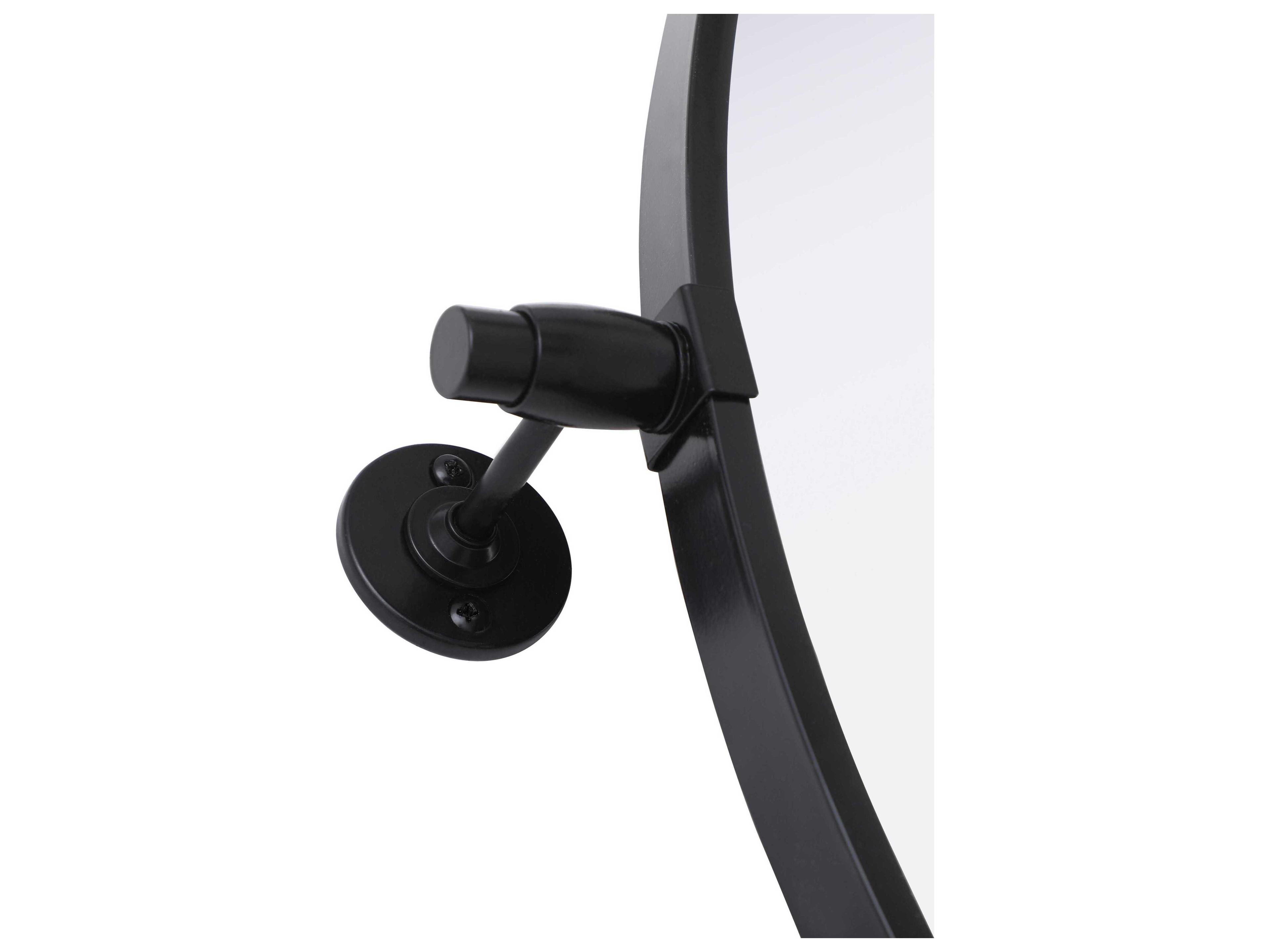 Elegant Lighting Amoura Black Round Wall Mirror