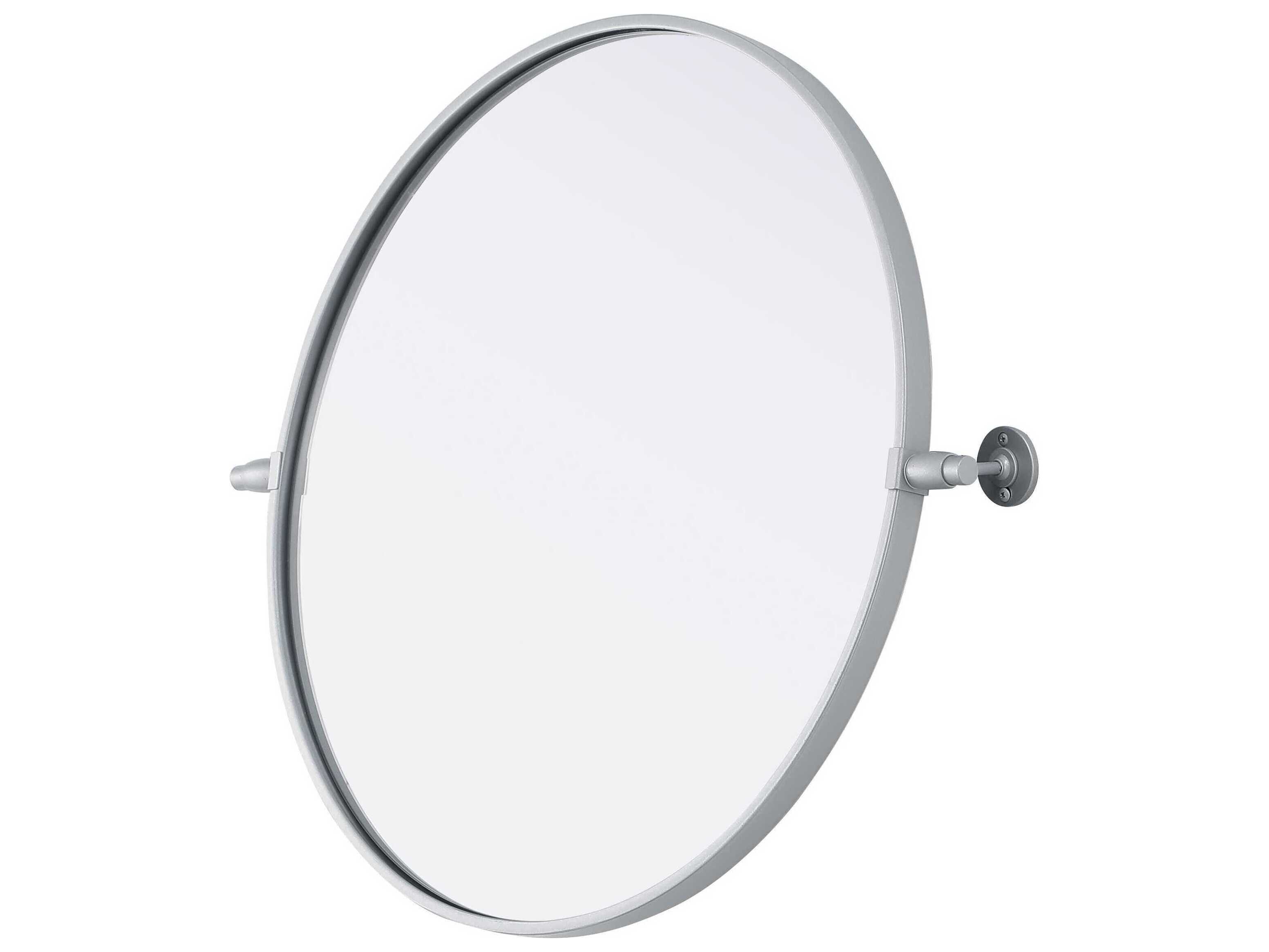 Elegant Lighting Amoura Silver Round Wall Mirror