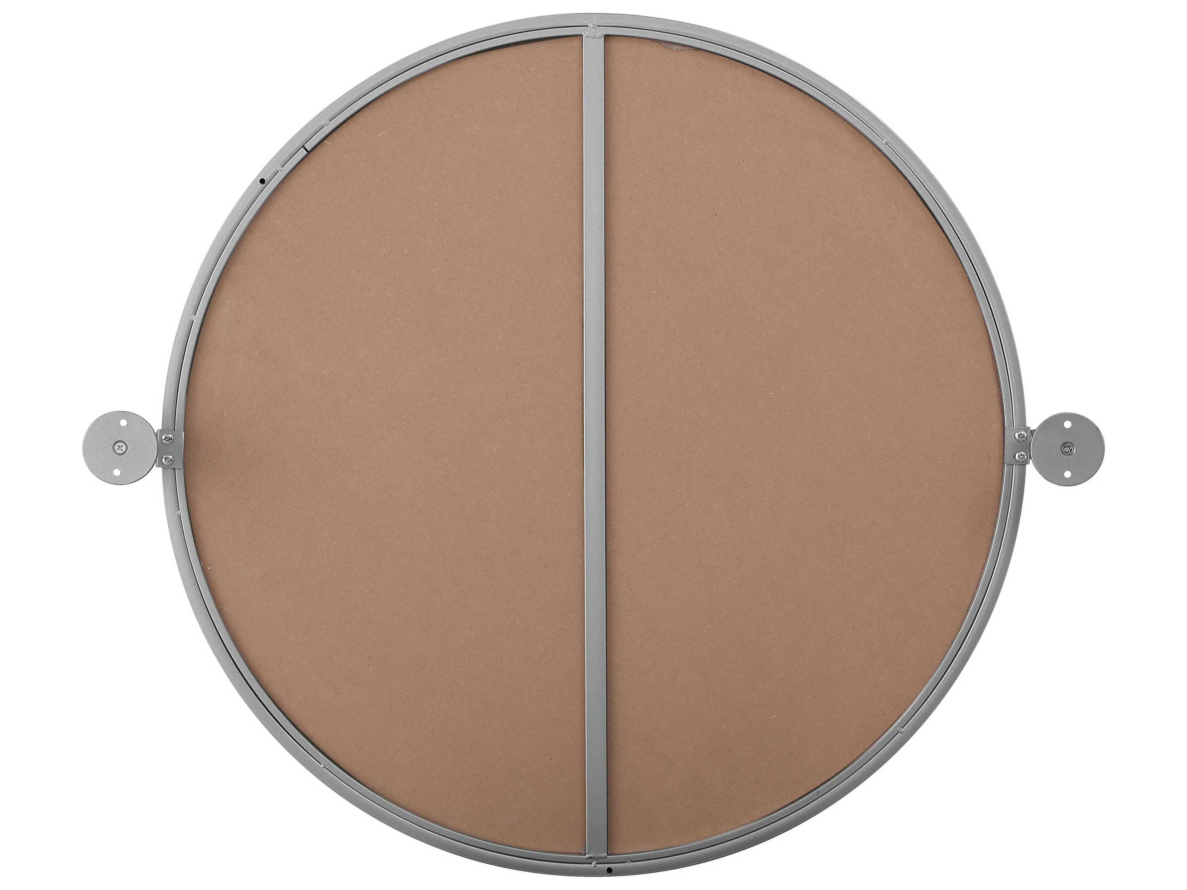 Elegant Lighting Amoura Silver Round Wall Mirror