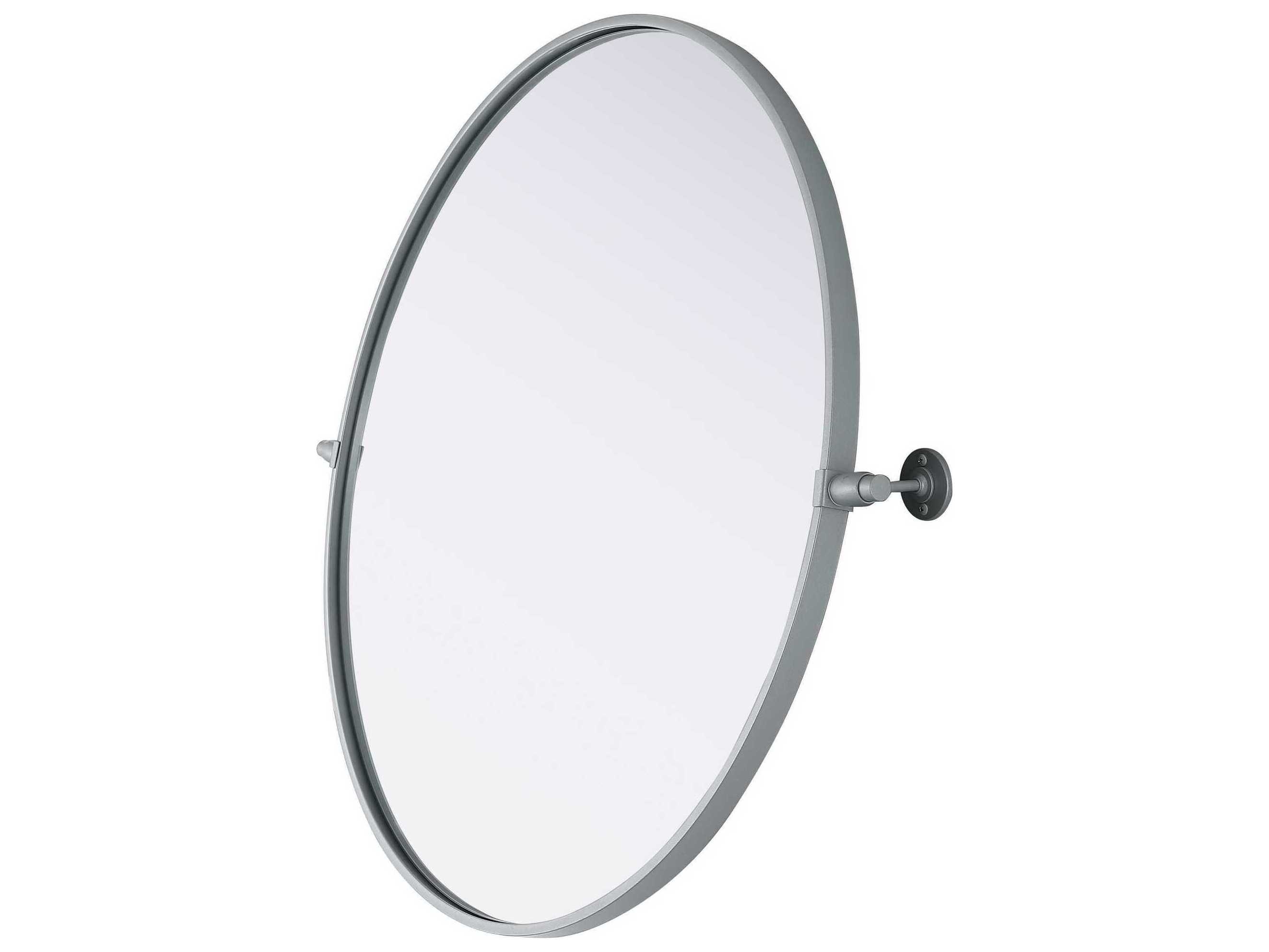 Elegant Lighting Amoura Silver Round Wall Mirror