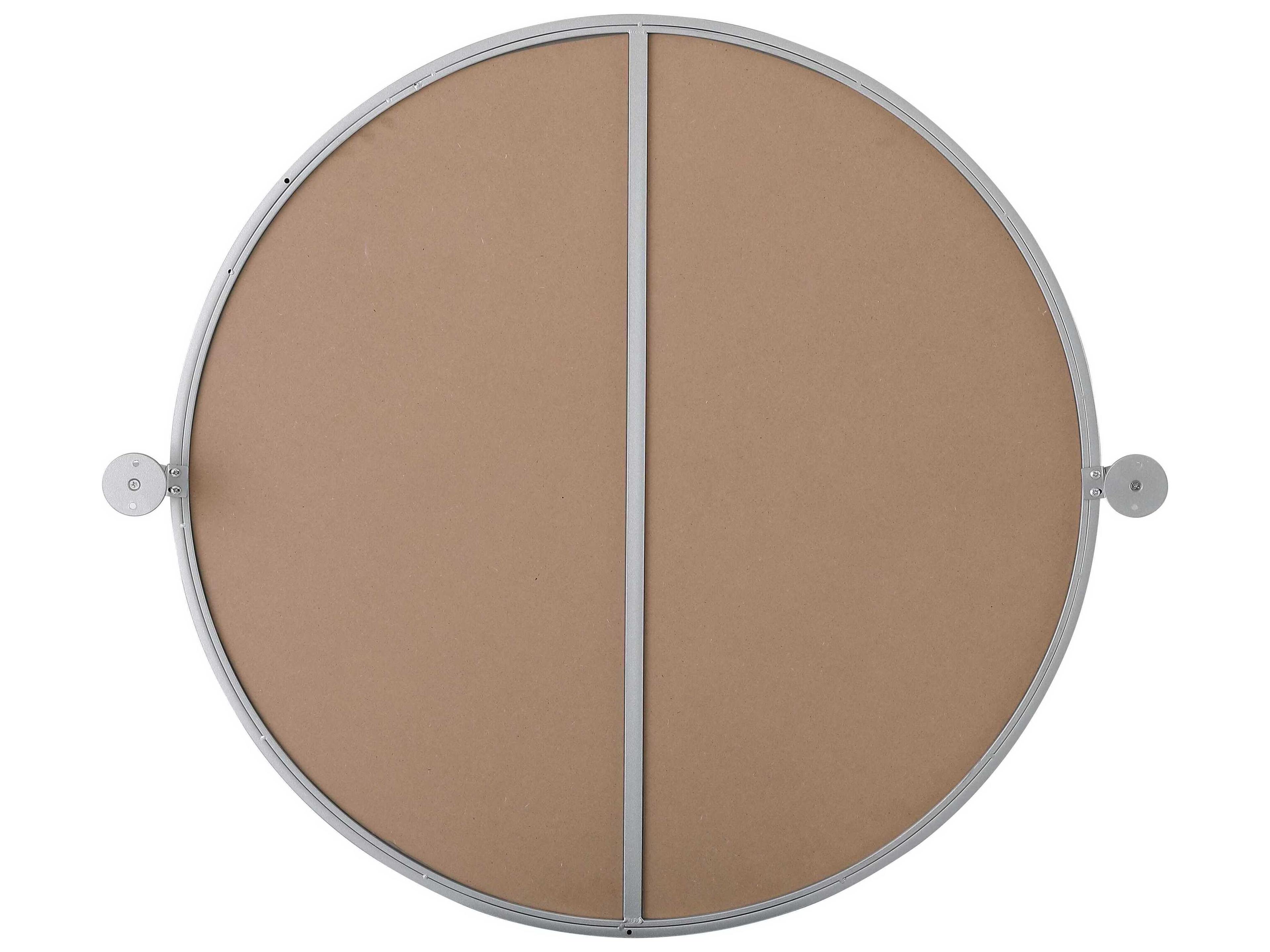 Elegant Lighting Amoura Silver Round Wall Mirror