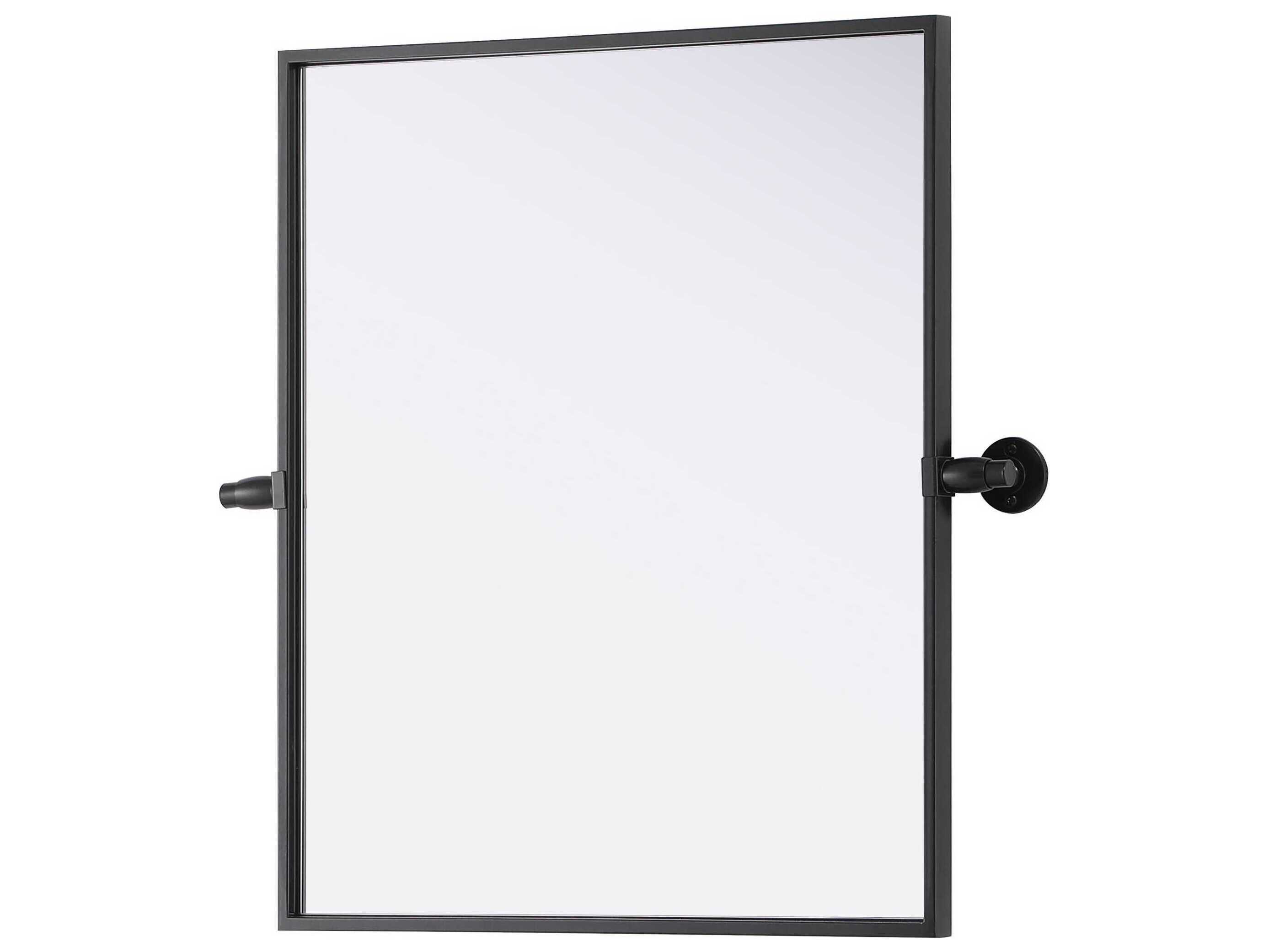 Elegant Lighting Amoura Black Rectangular Wall Mirror