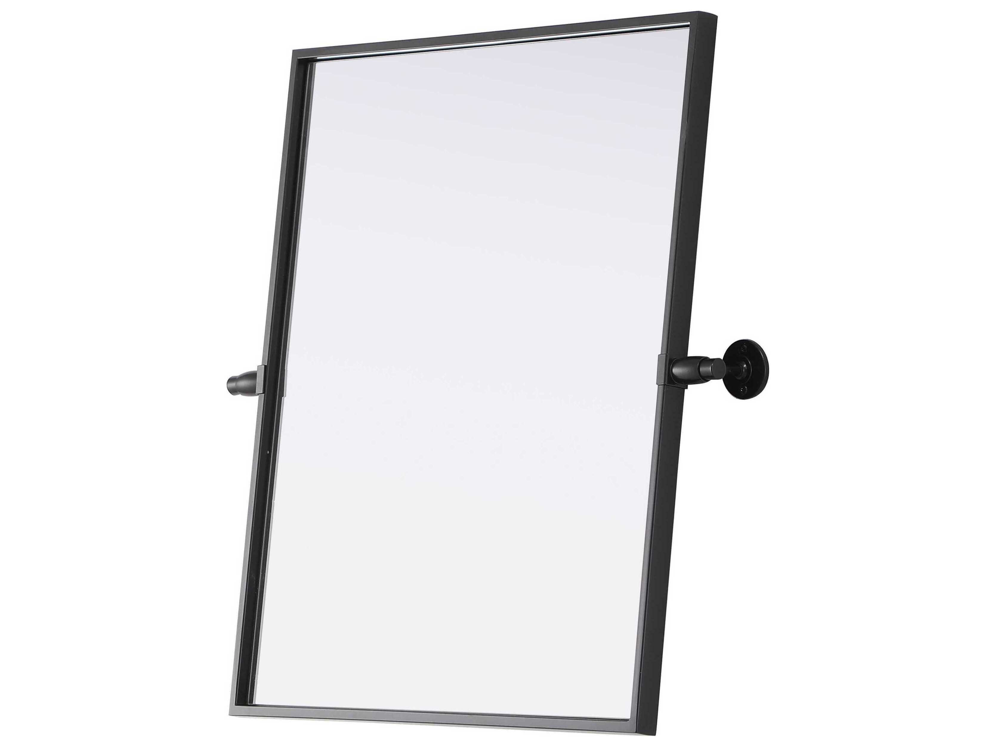 Elegant Lighting Amoura Black Rectangular Wall Mirror