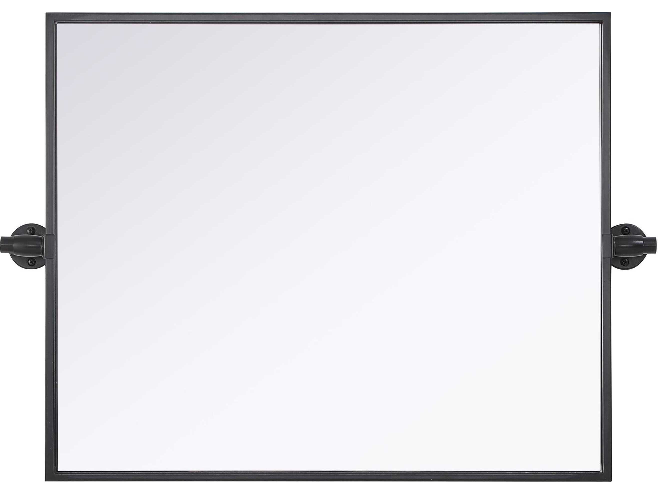 Elegant Lighting Amoura Black Rectangular Wall Mirror