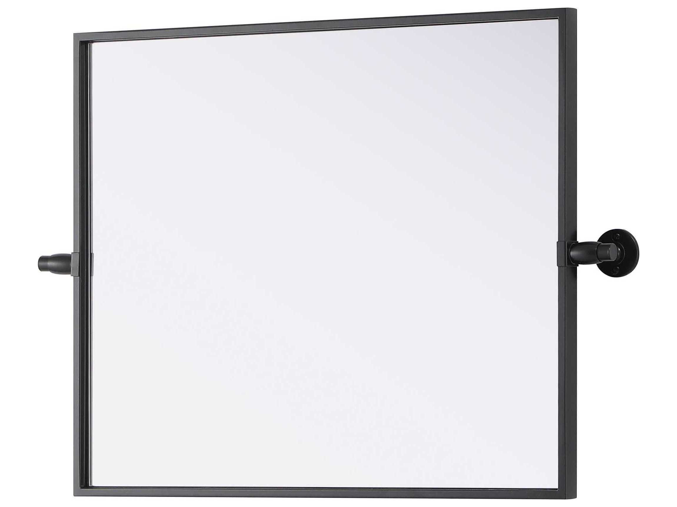 Elegant Lighting Amoura Black Rectangular Wall Mirror