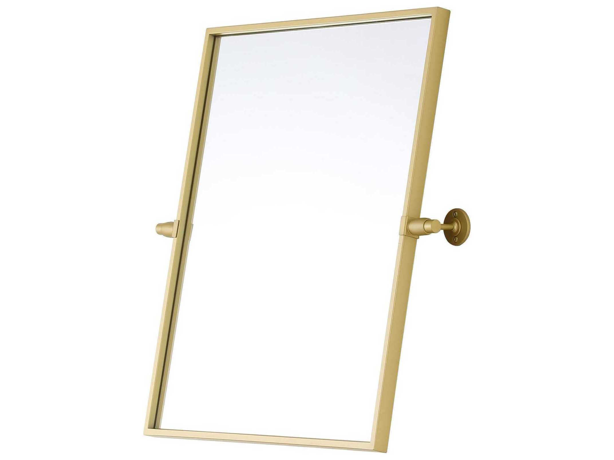 Elegant Lighting Amoura Brass Rectangular Wall Mirror