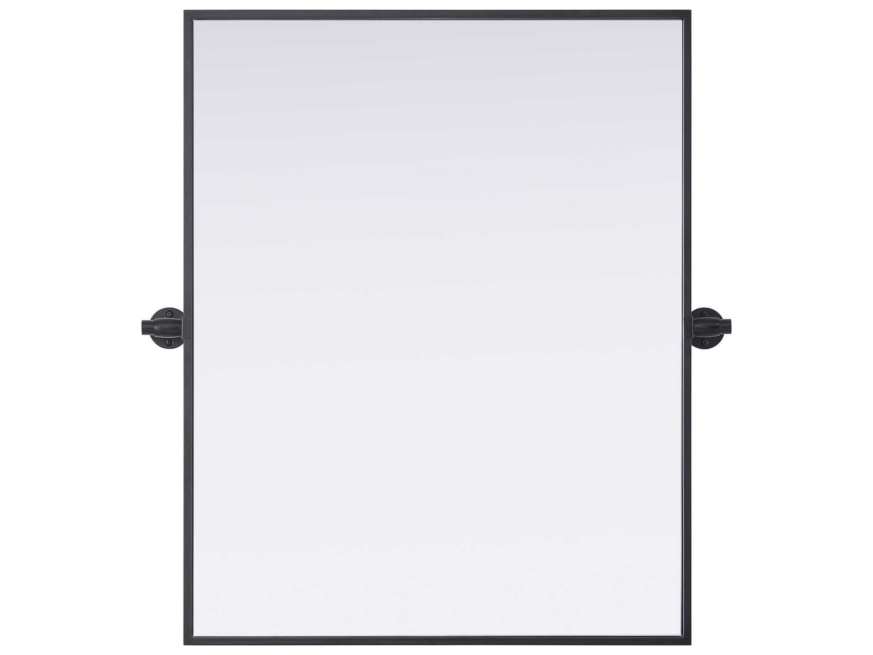 Elegant Lighting Amoura Black Rectangular Wall Mirror